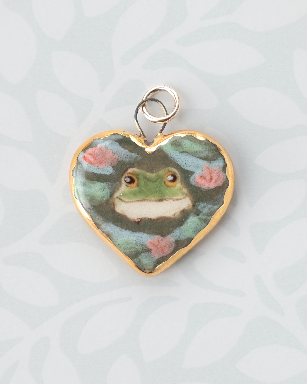 Frog Heart Charm