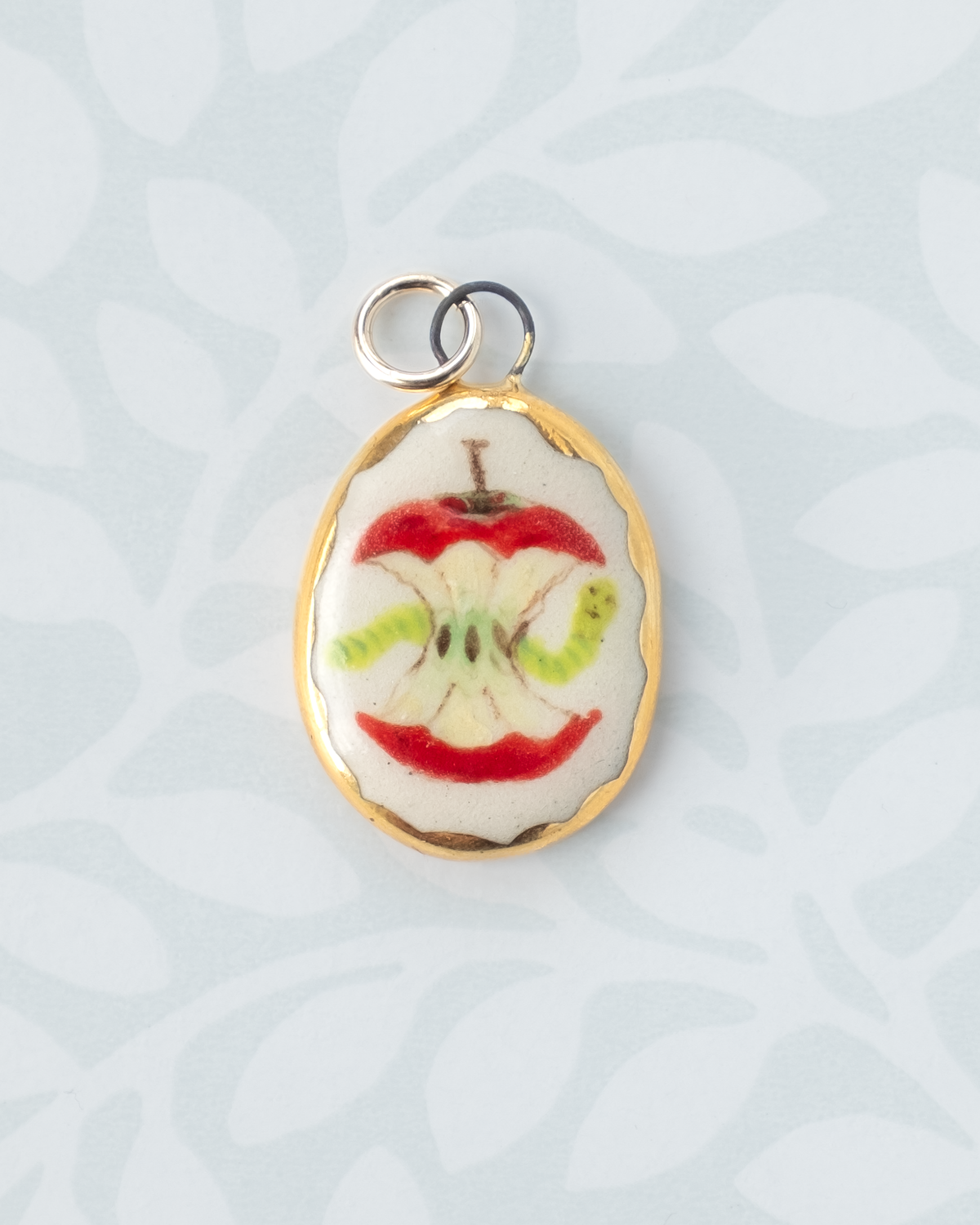 Apple Worm Charm