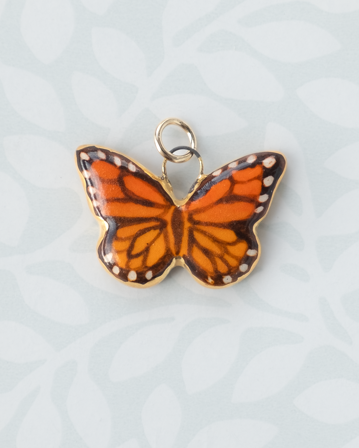 Orange Butterfly Charm
