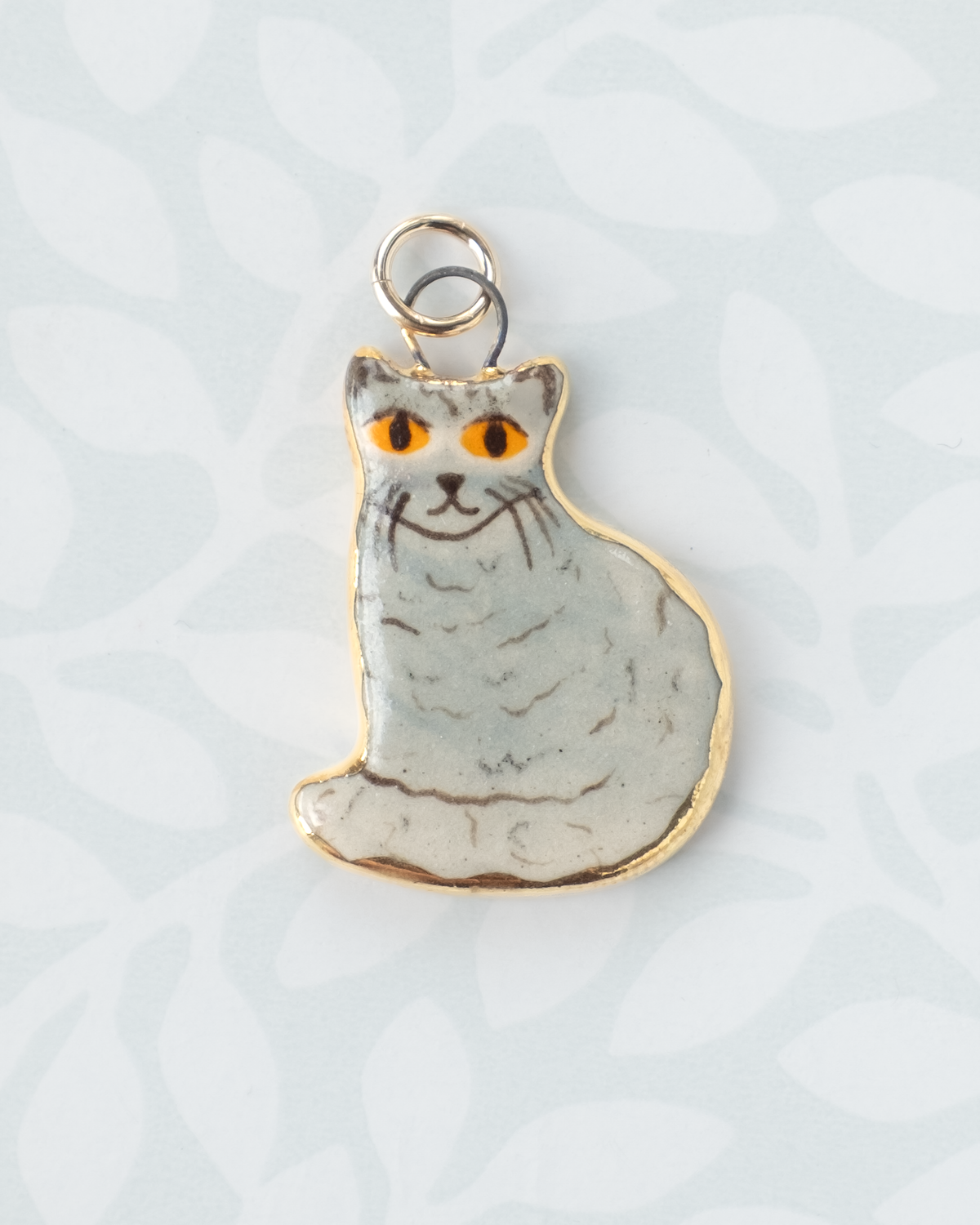 Grey Cat Charm