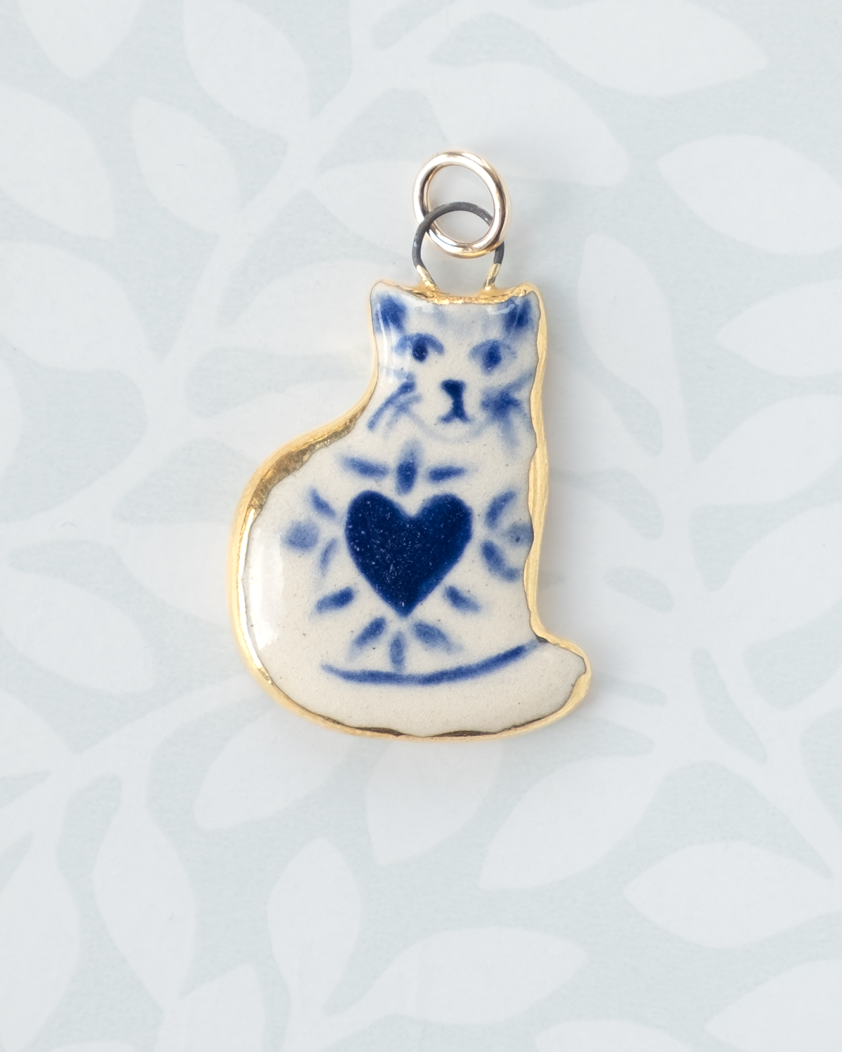 Delft Cat Charm