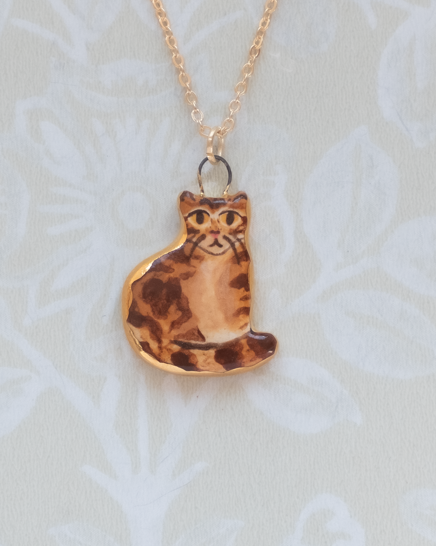 Brown Cat Charm