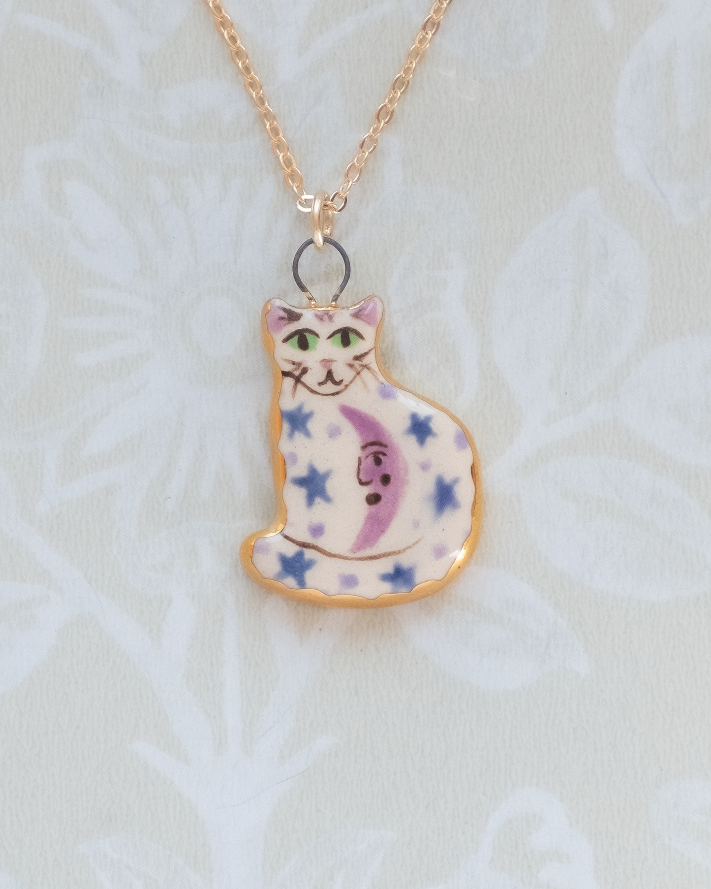 Moon Cat Charm