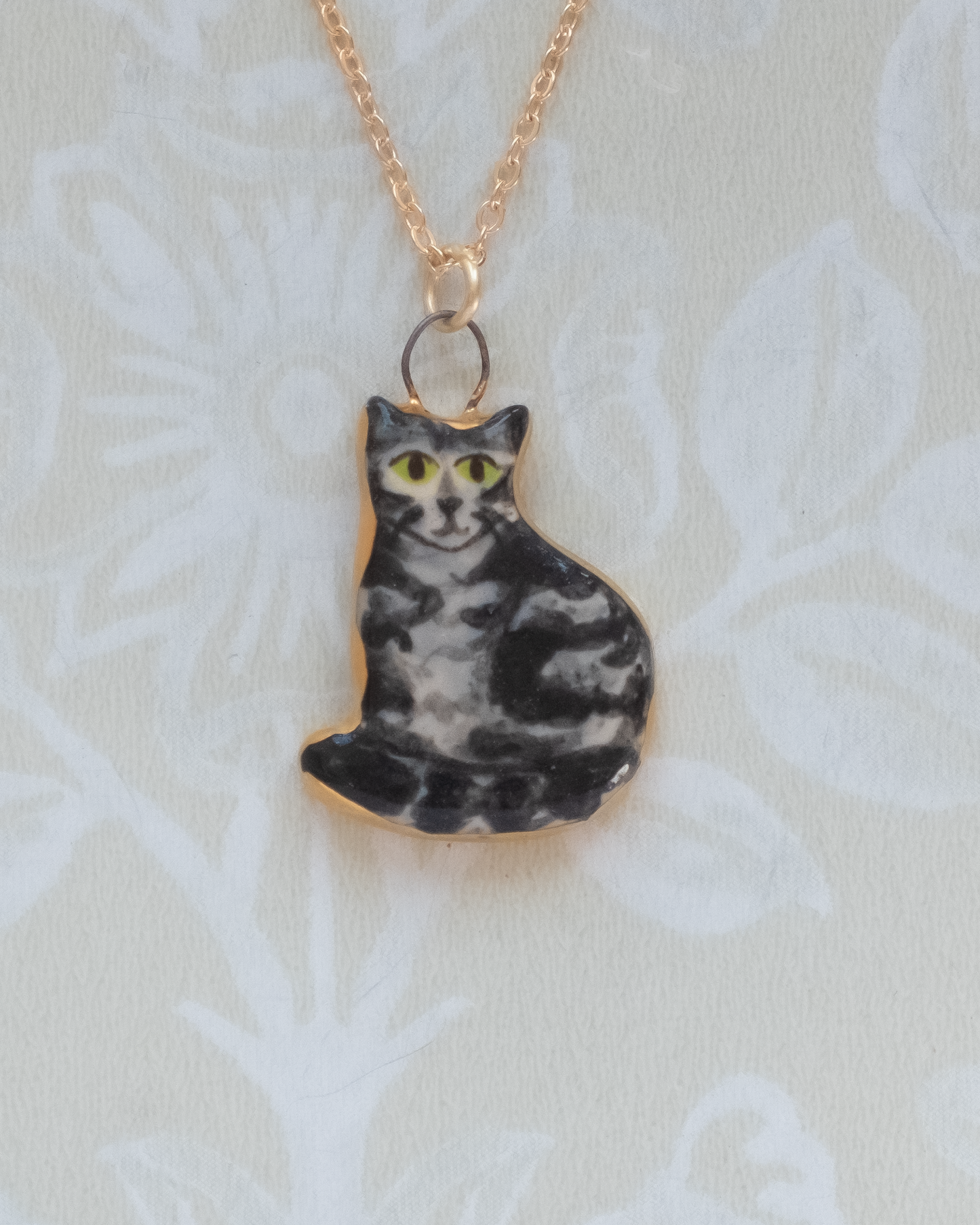 Grey Cat Charm