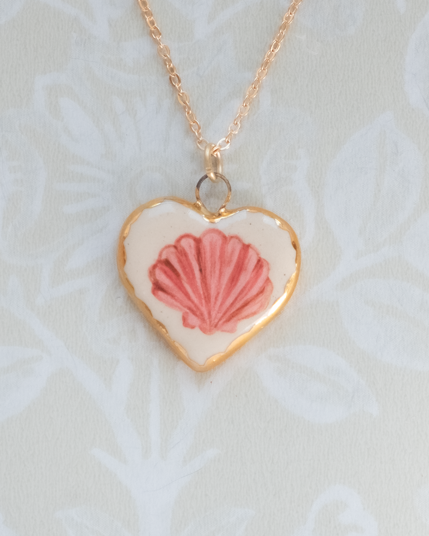 Shell Heart Charm