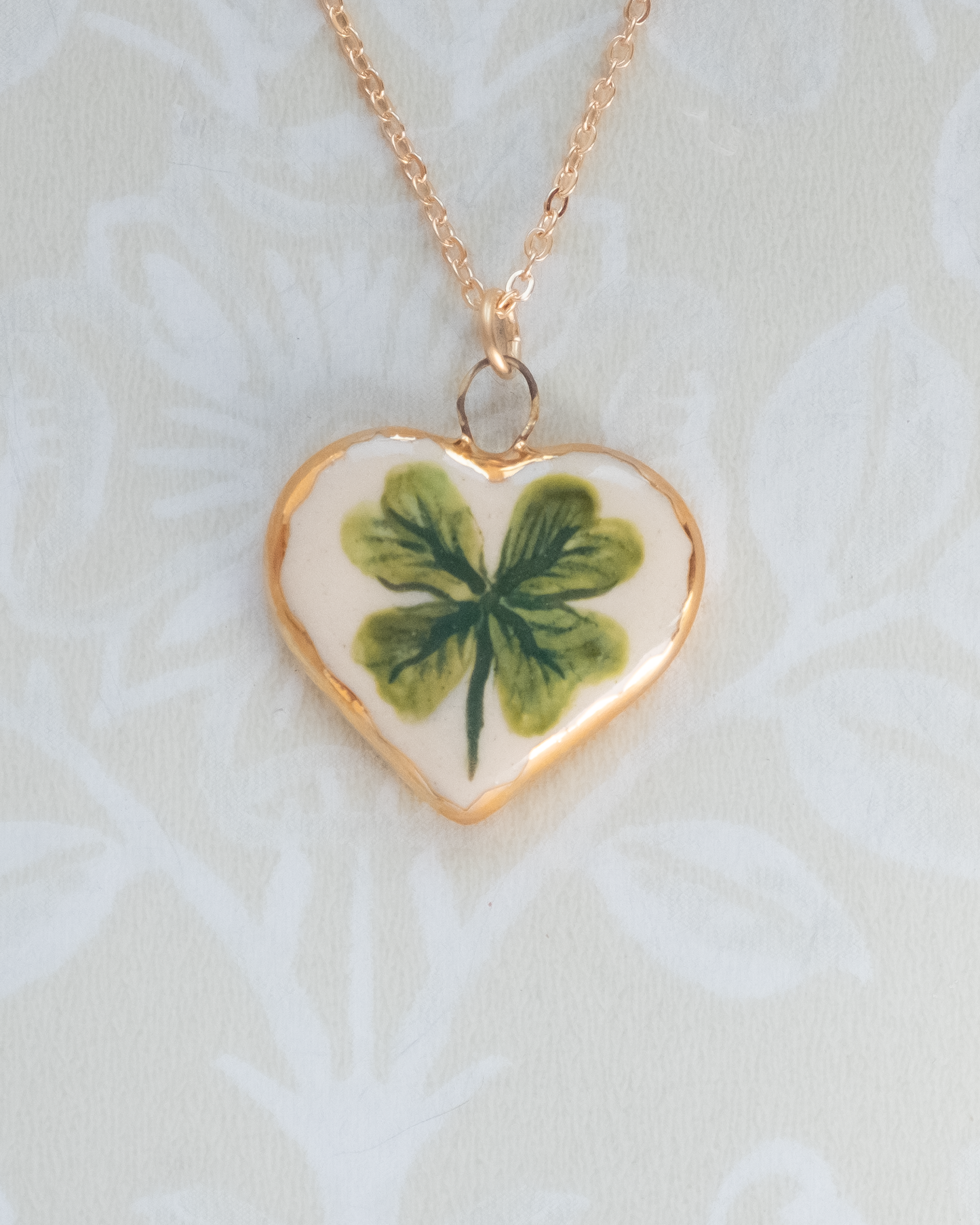 Clover Heart Charm