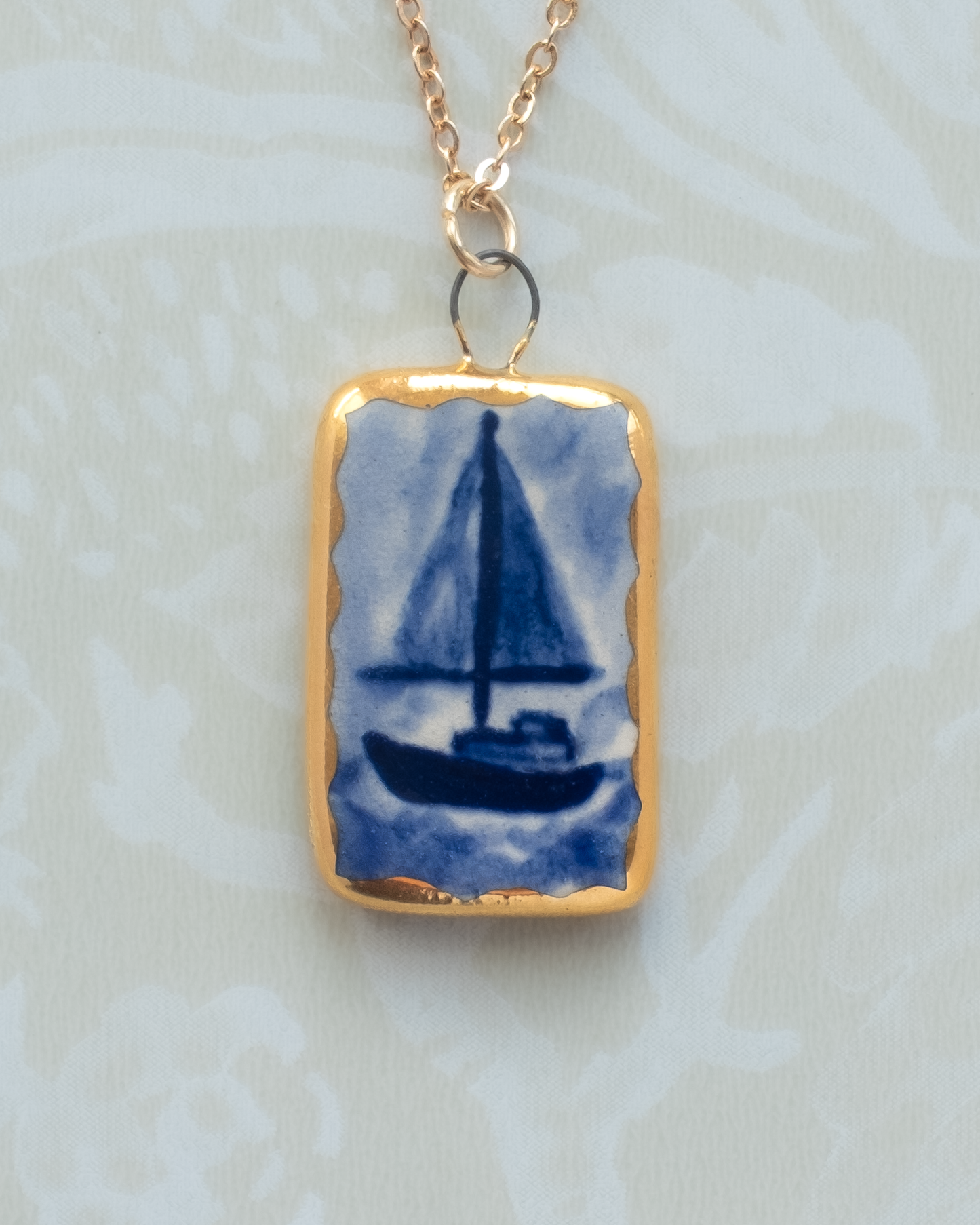 Delft Boat Charm