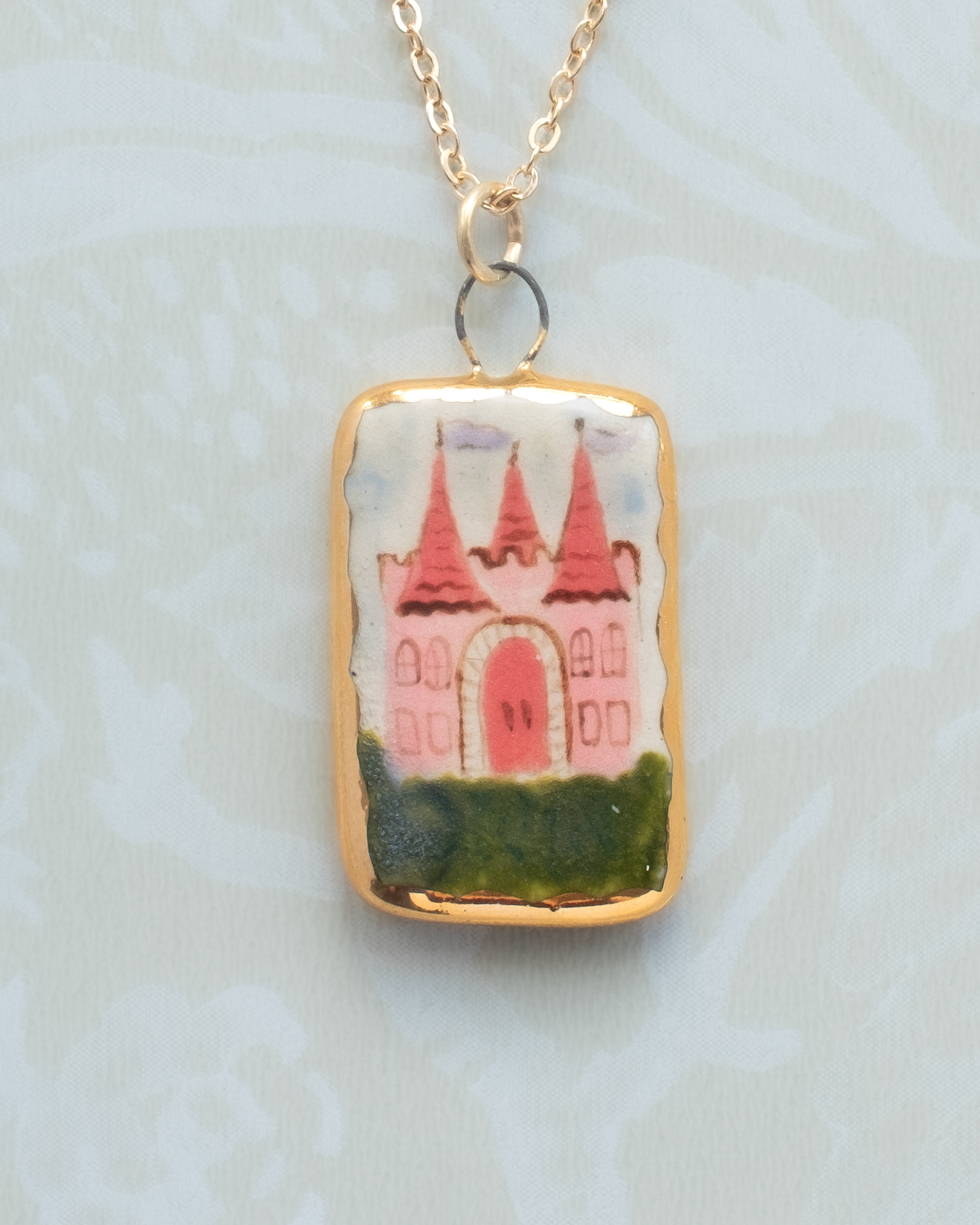 Pink Castle Charm