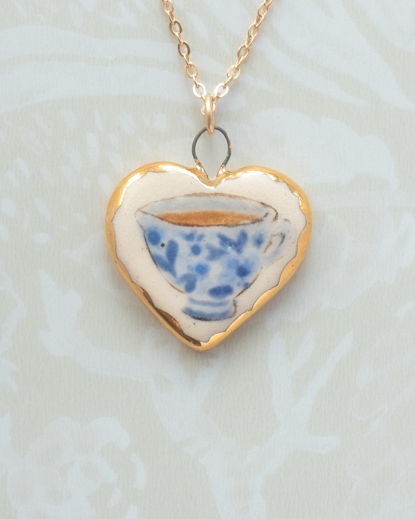 Teacup Heart Charm