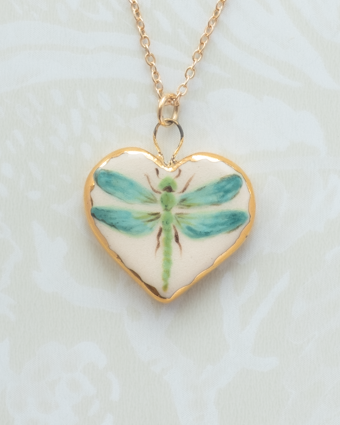 Dragonfly Heart Charm