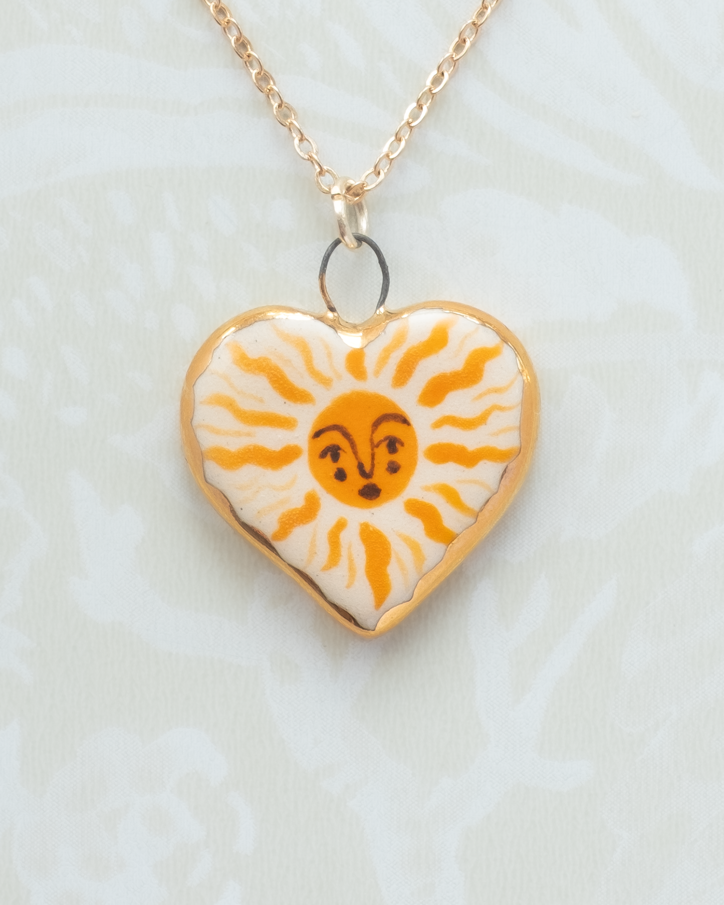 Sun Heart Charm