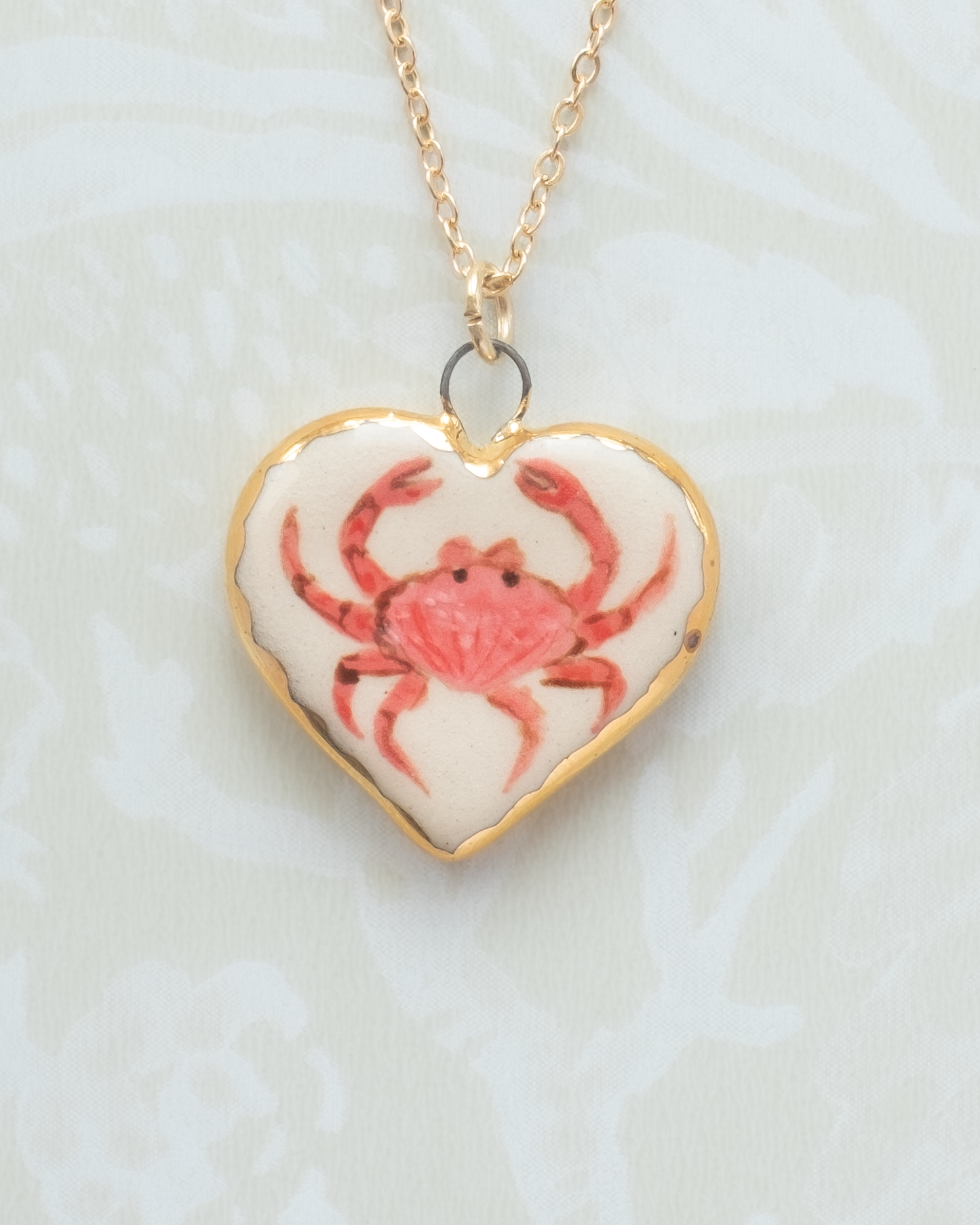 Crab Heart Charm