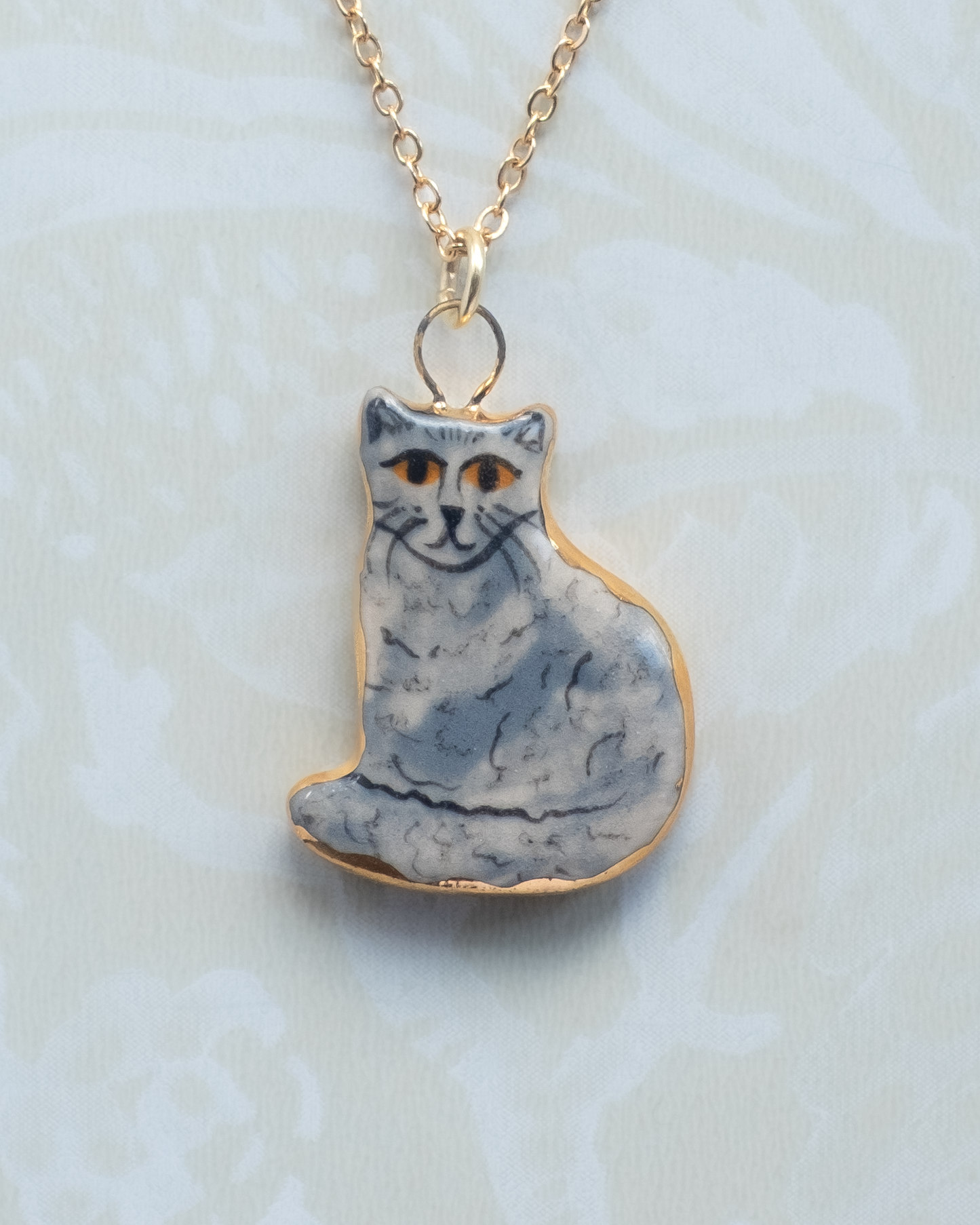 Grey Cat Charm