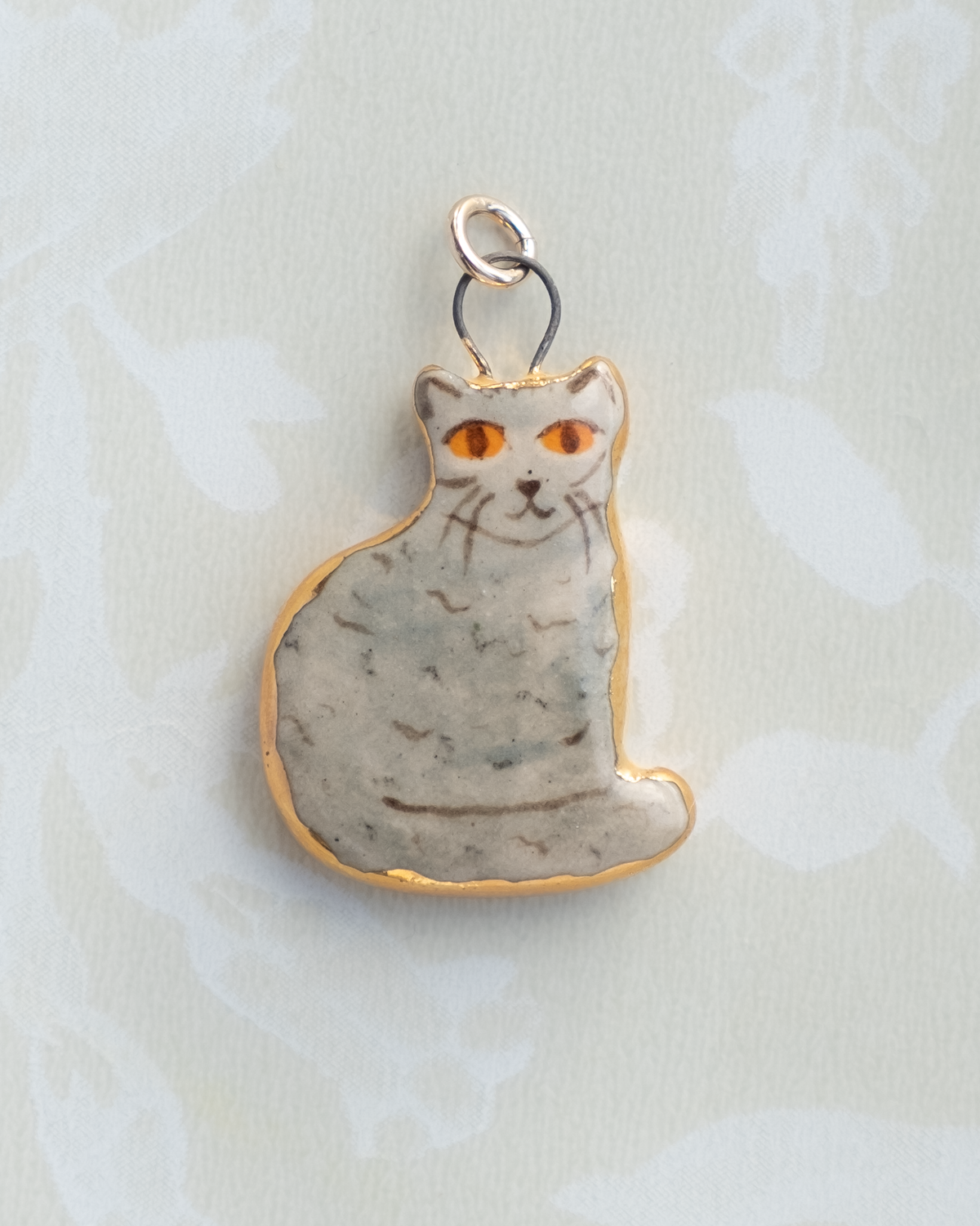 Grey Cat Charm