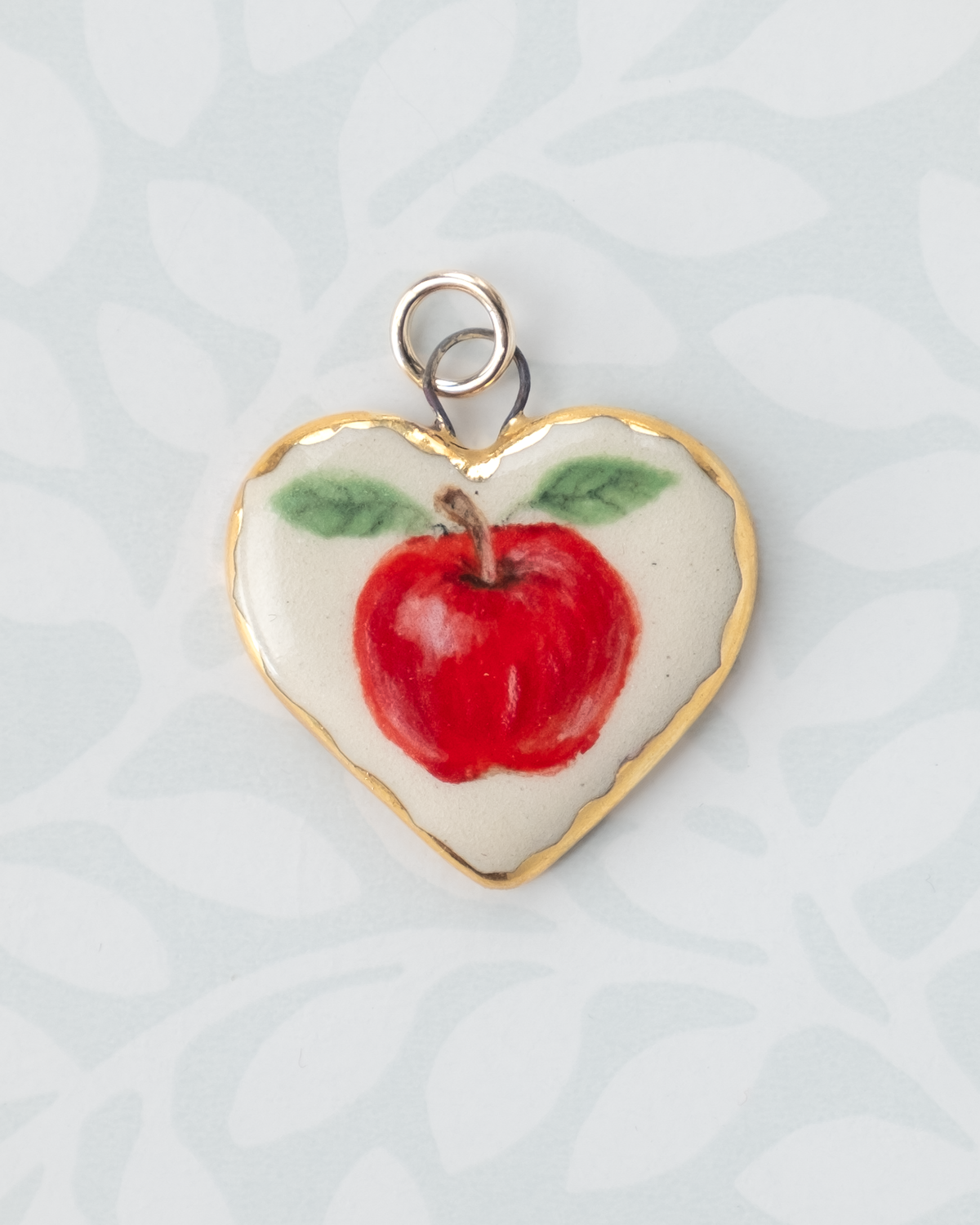 Apple Heart Charm