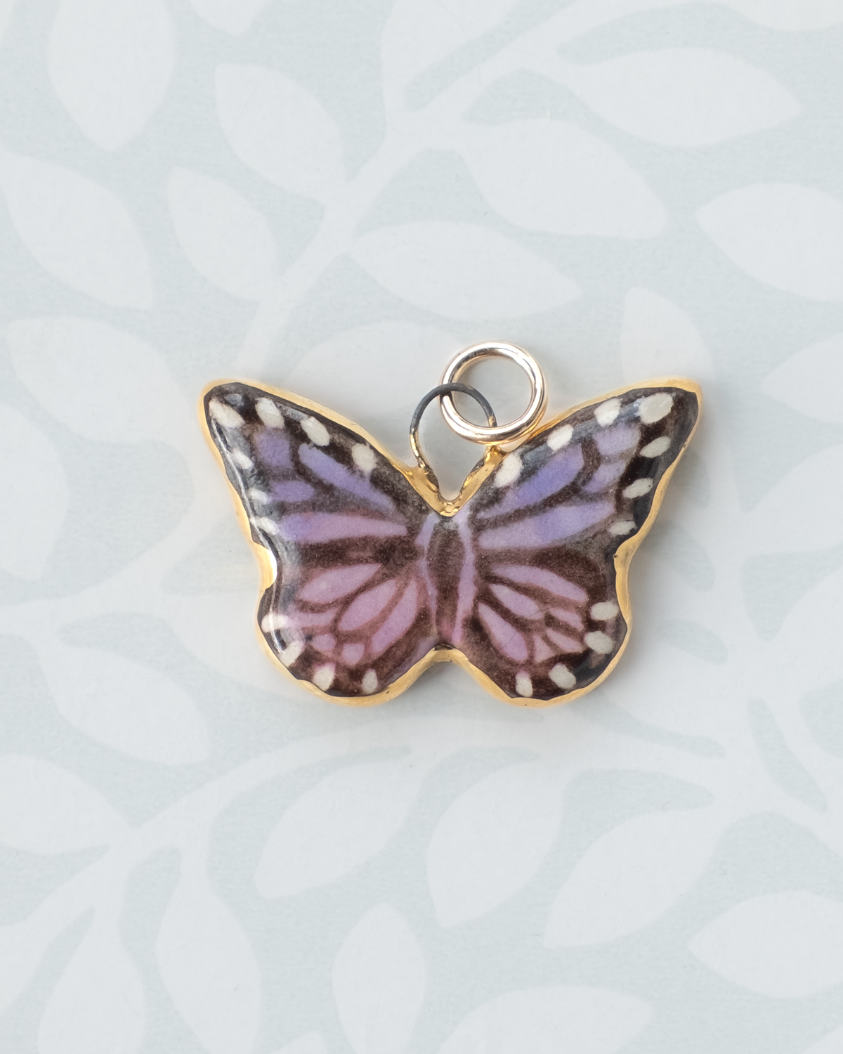 Lilac Butterfly Charm