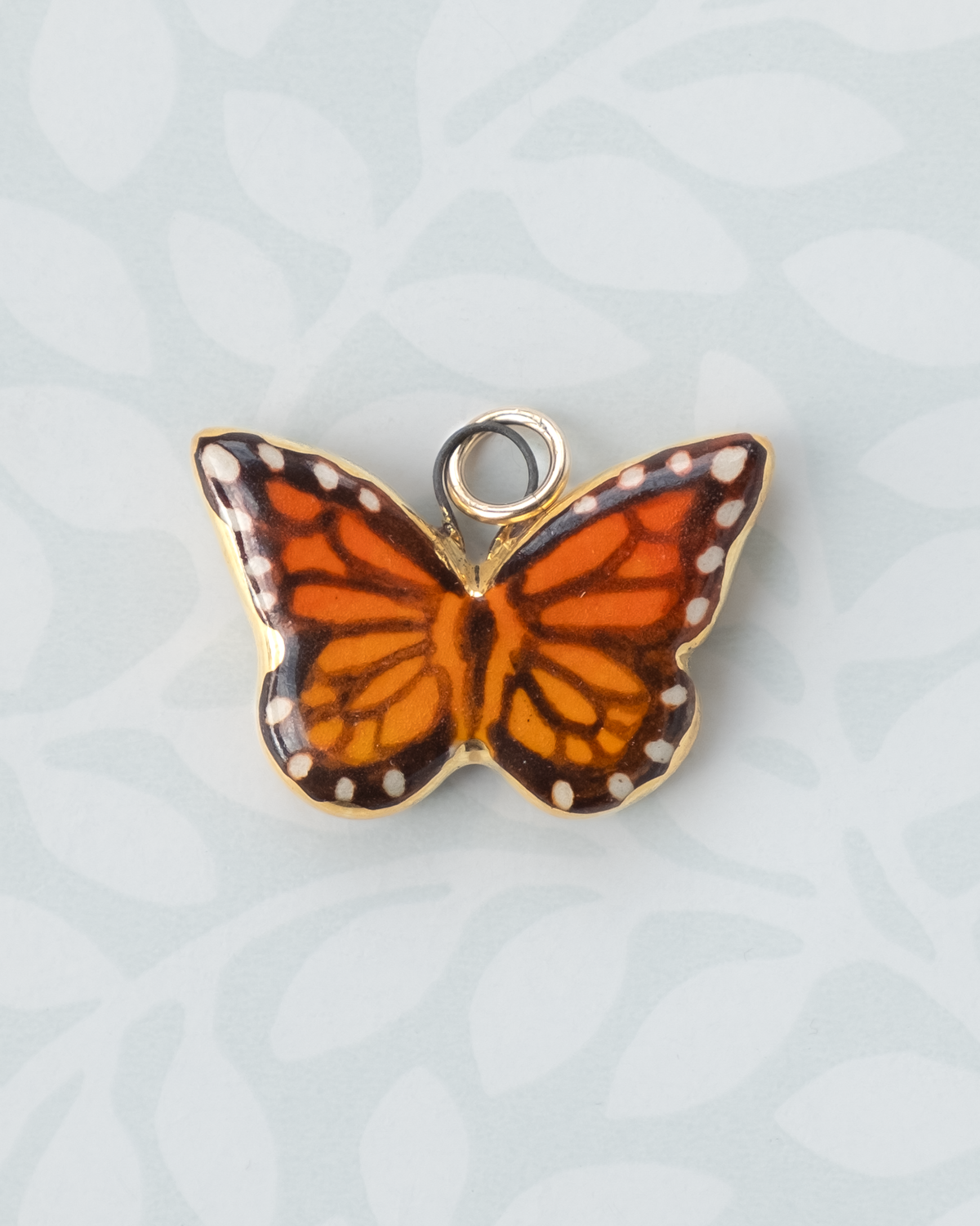 Orange Butterfly Charm
