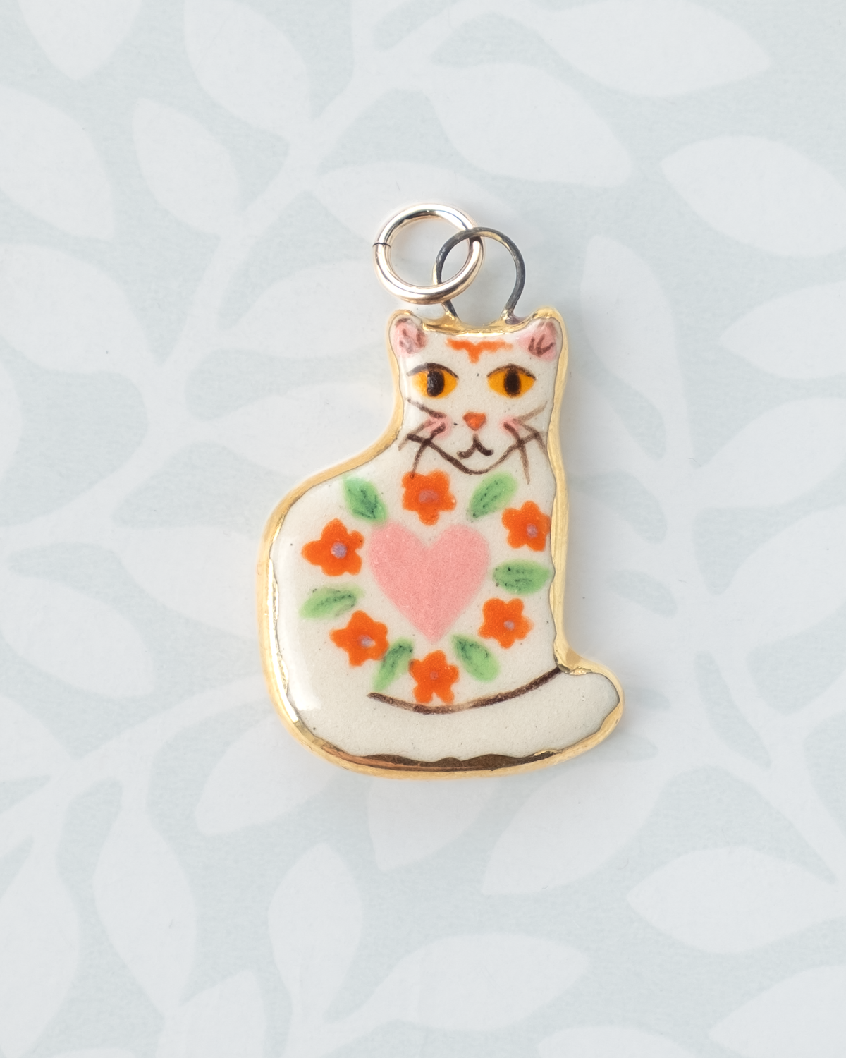 Heart Cat Charm