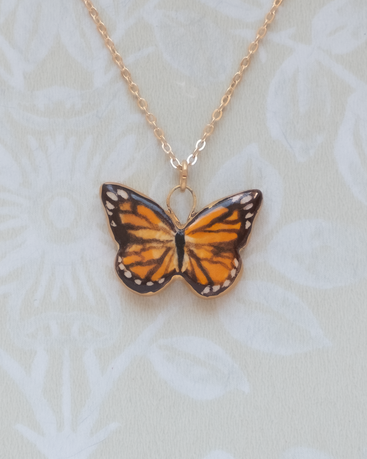 Orange Butterfly Charm