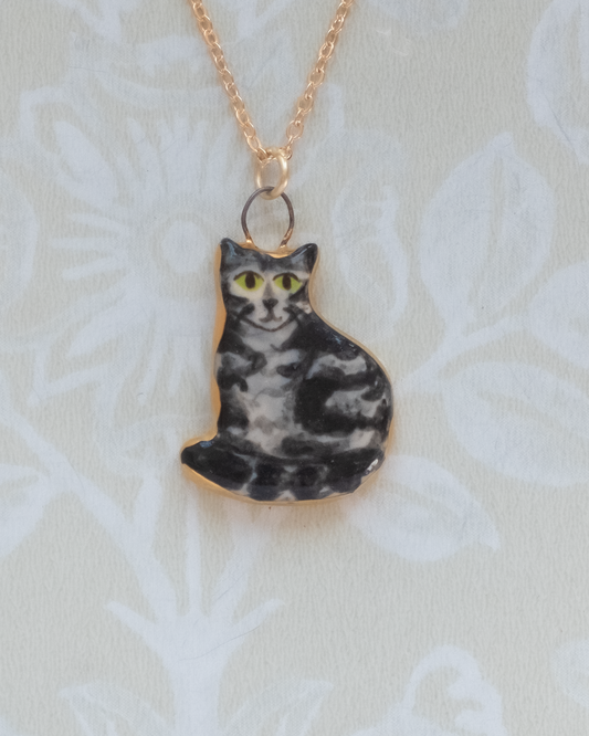 Grey Cat Charm