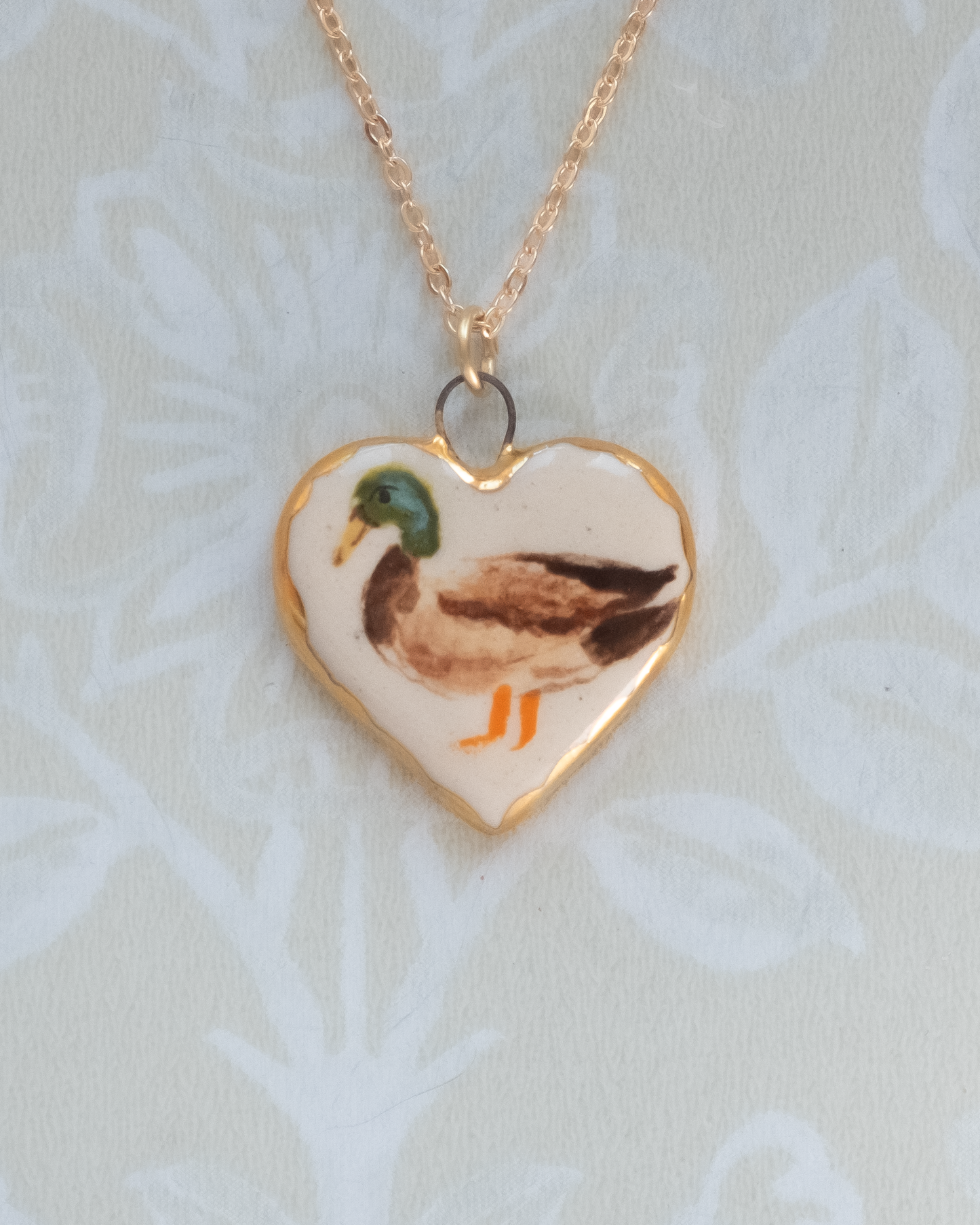 Duck Heart Charm