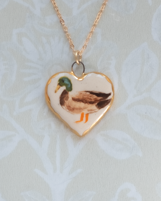 Duck Heart Charm