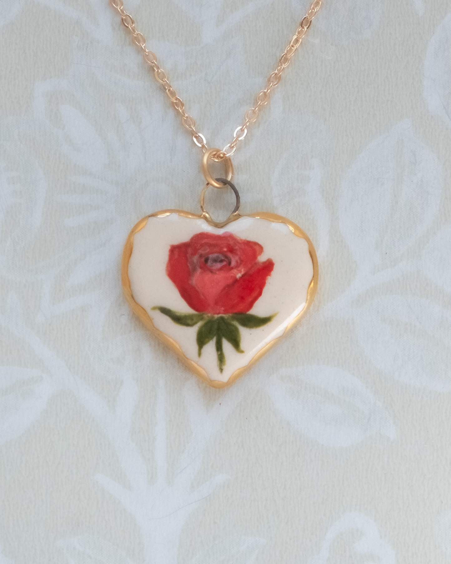 Rose Heart Charm