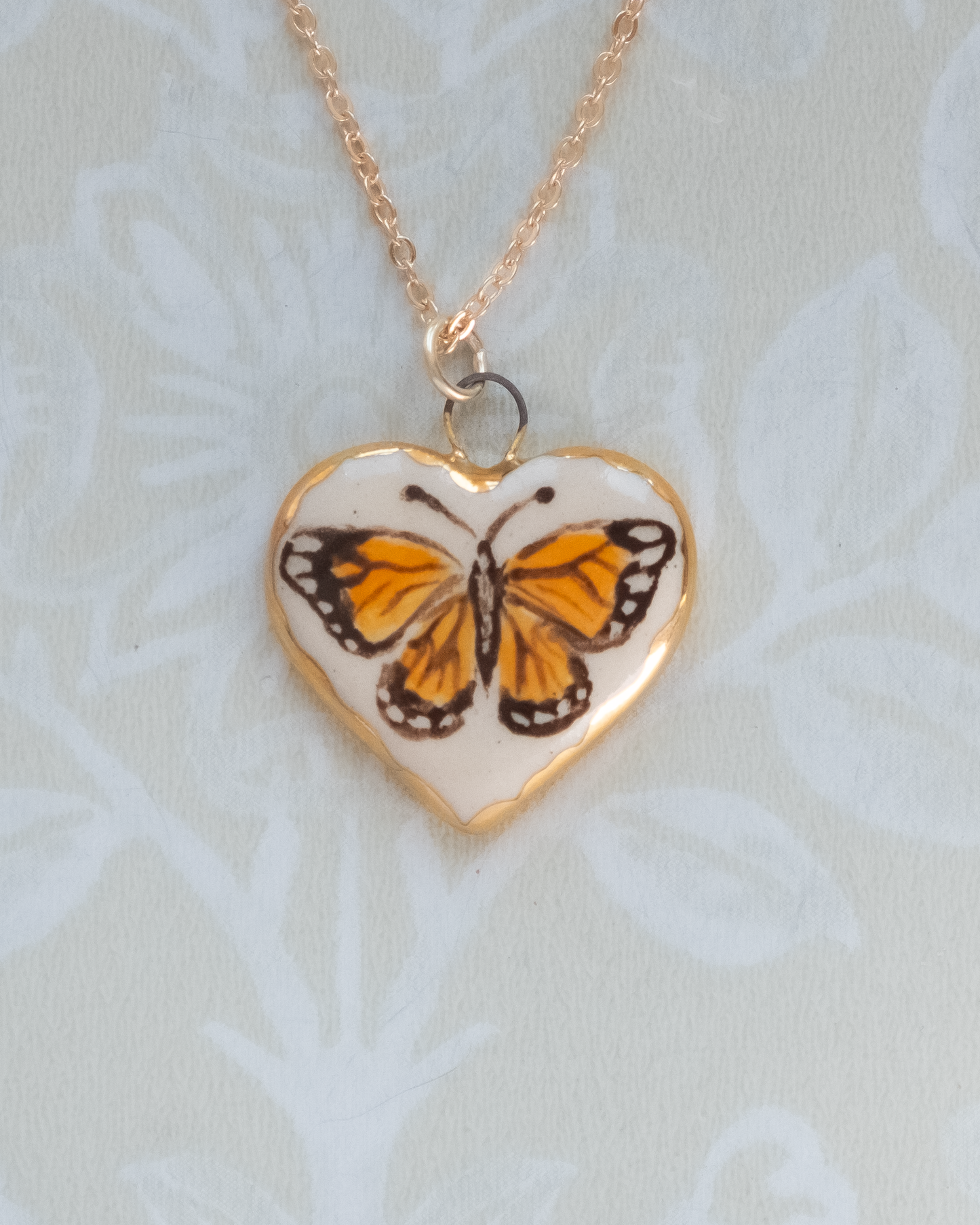 Butterfly Heart Charm