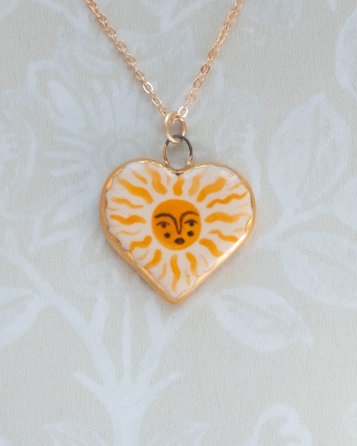 Sun Heart Charm