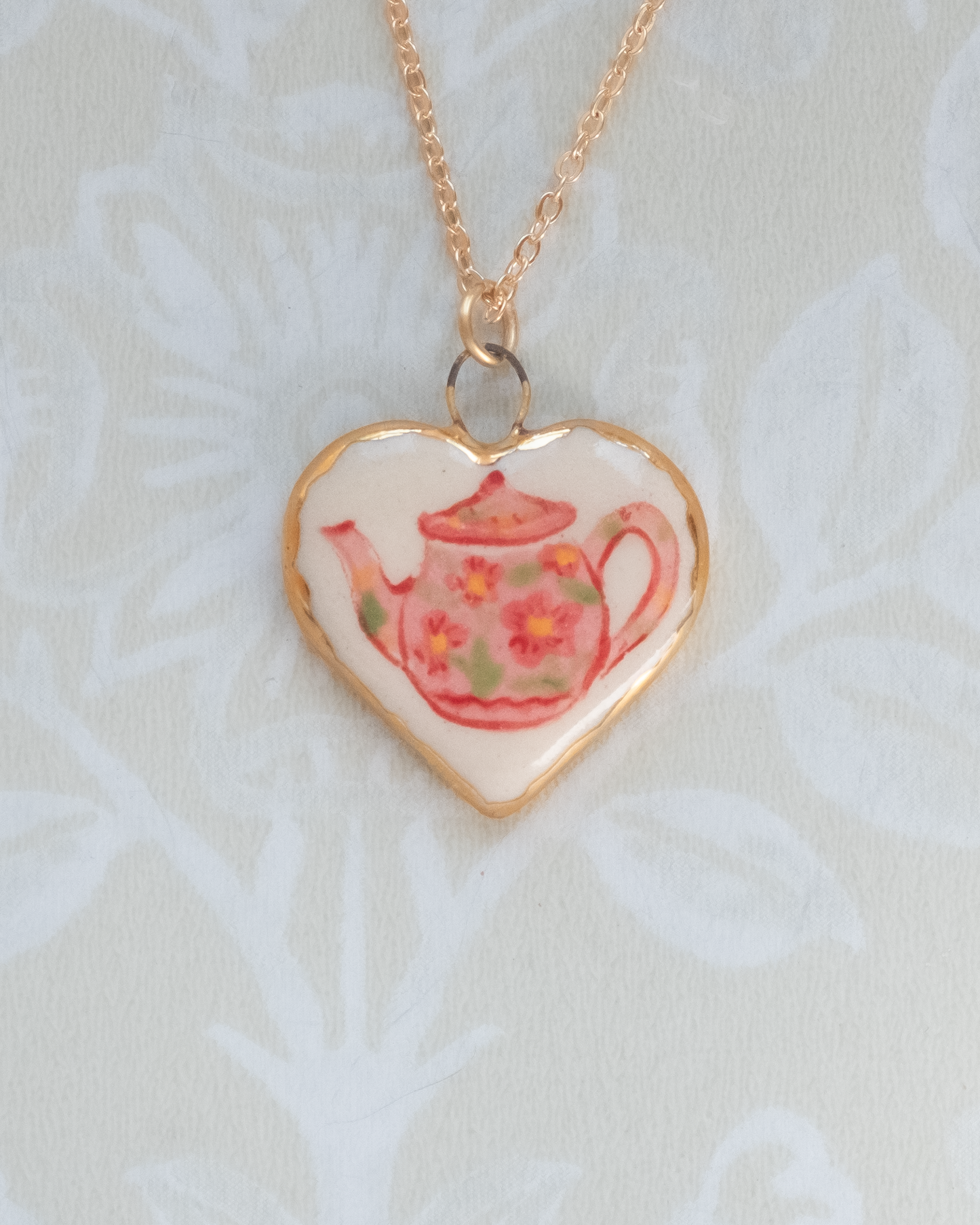 Teapot Heart Charm