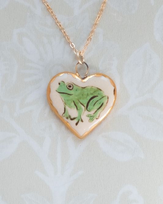 Frog Heart Charm