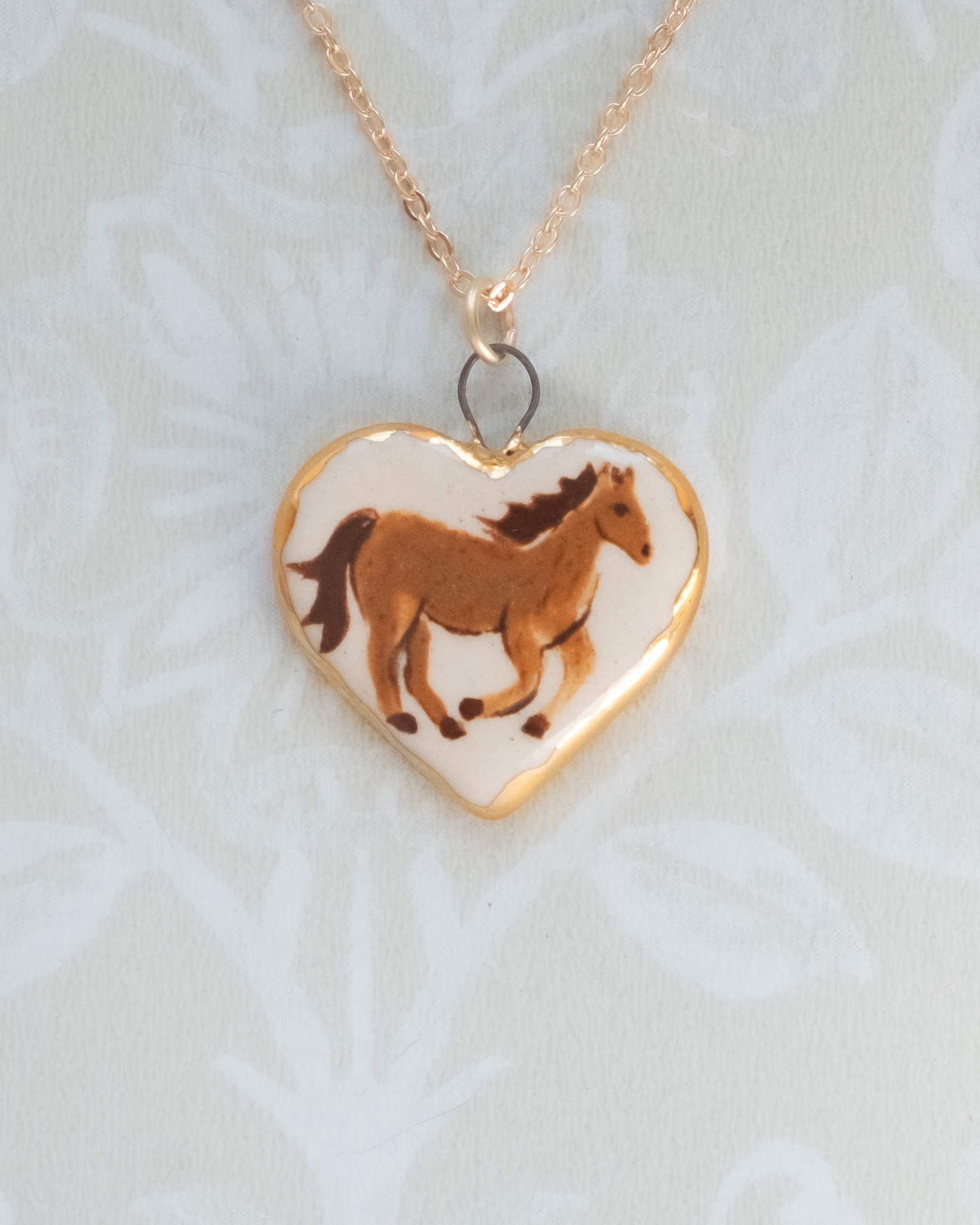 Horse Heart Charm