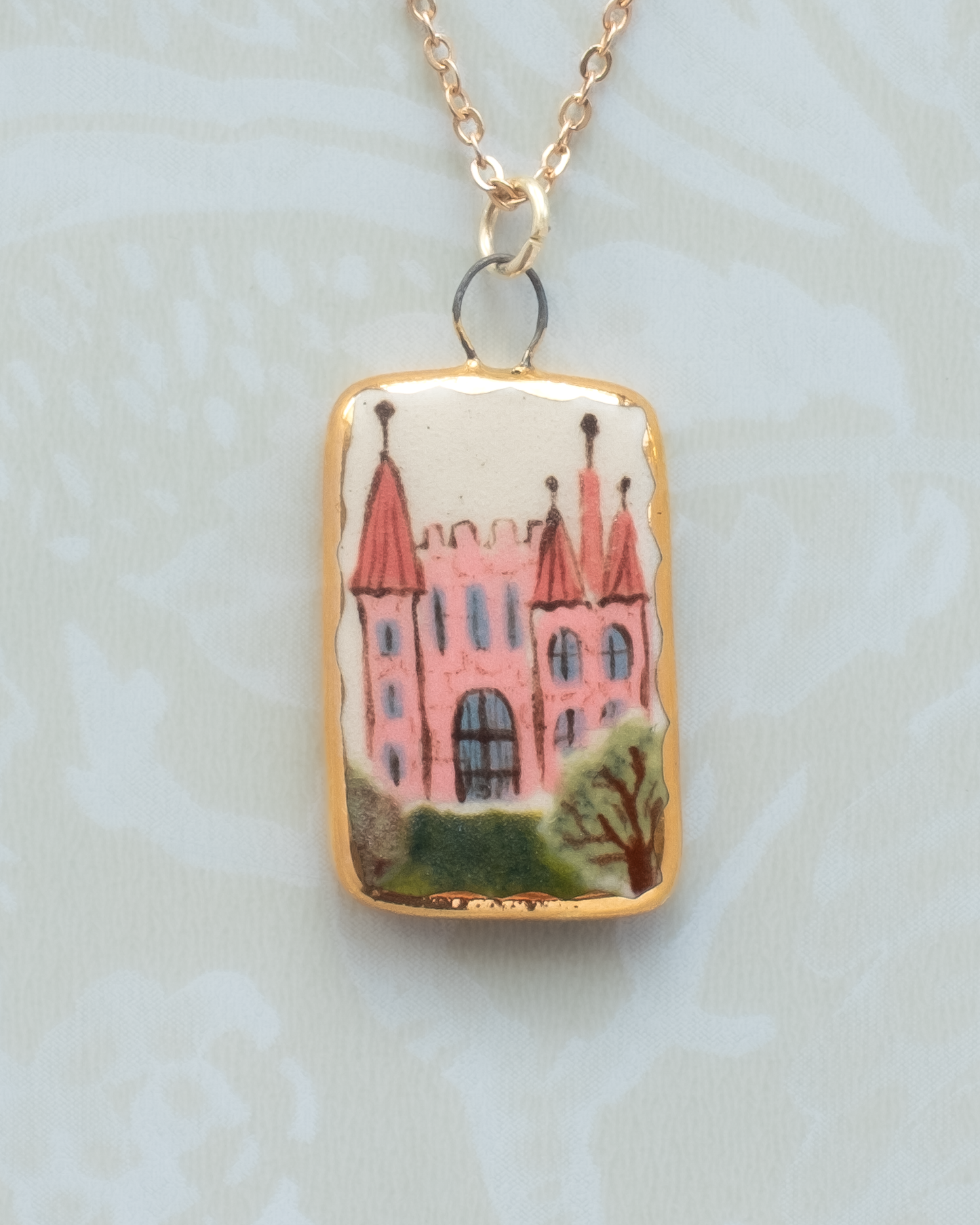 Pink Castle Charm