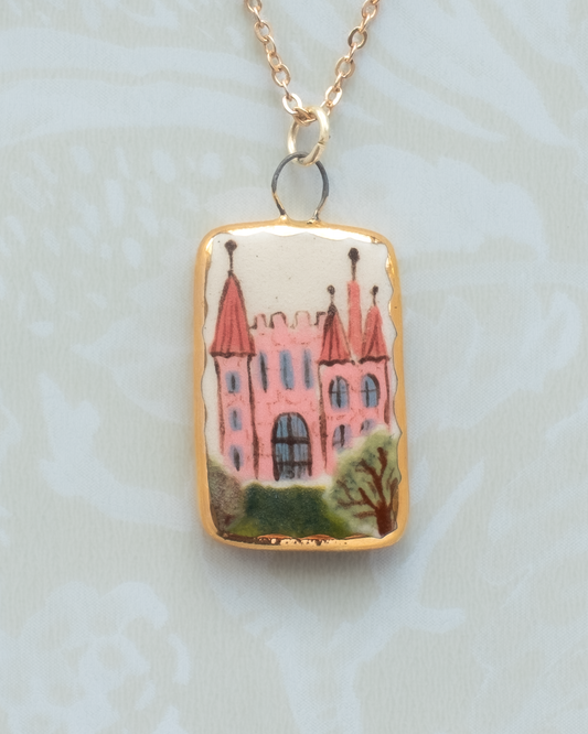 Pink Castle Charm