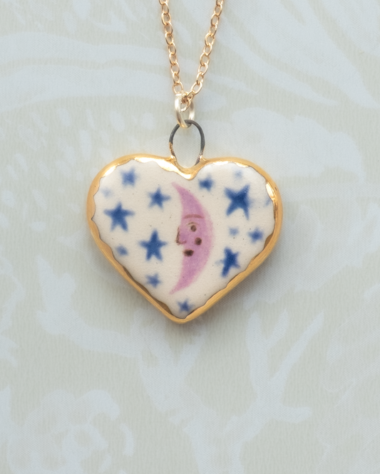 Moon Heart Charm