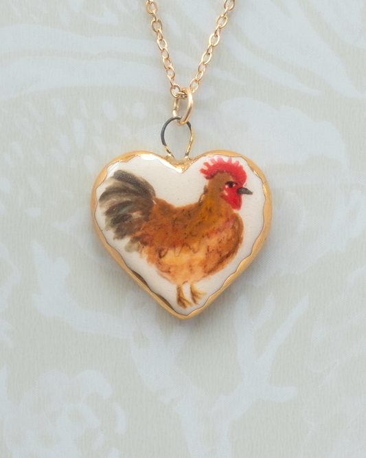 Chicken Heart Charm