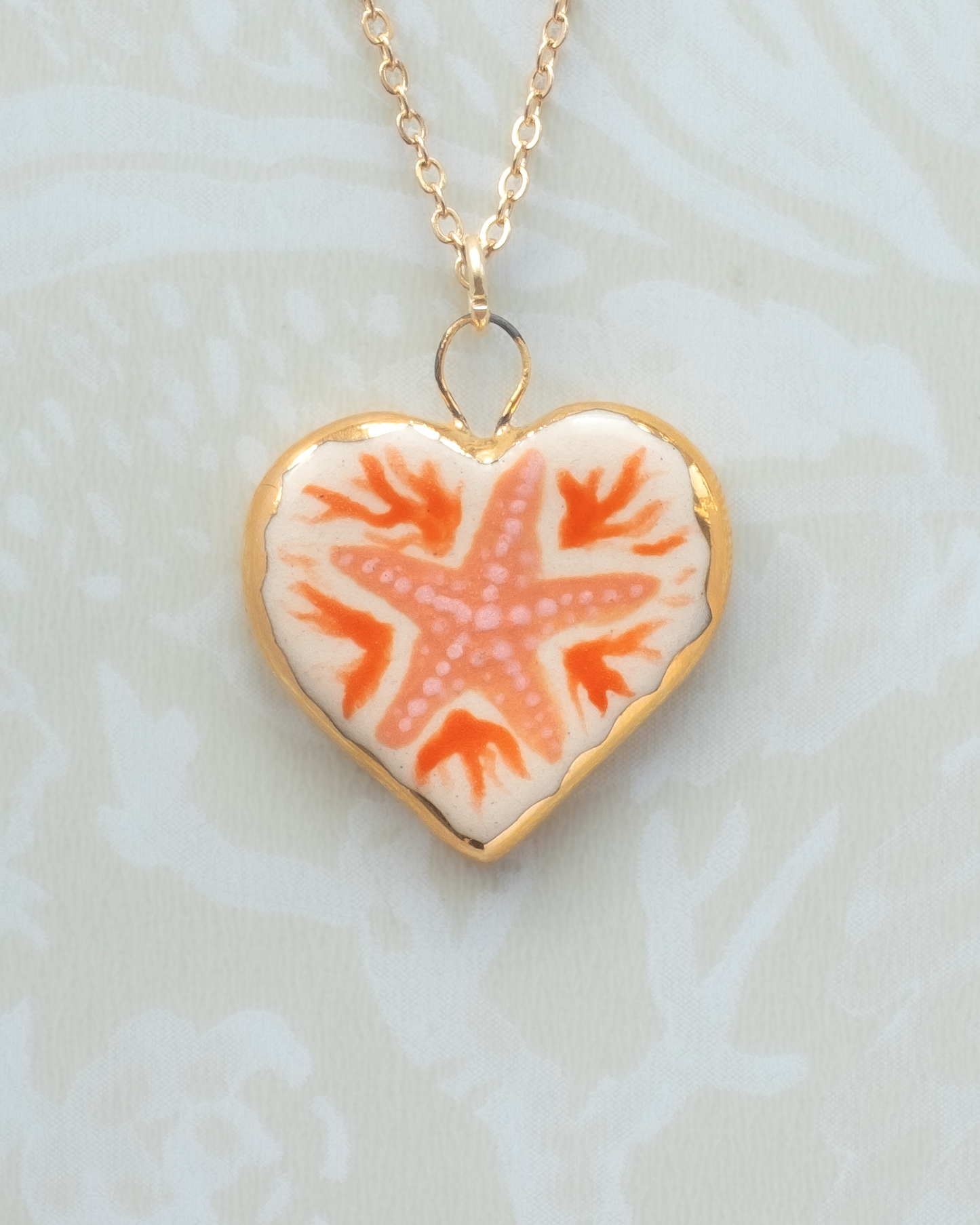 Starfish Heart Charm