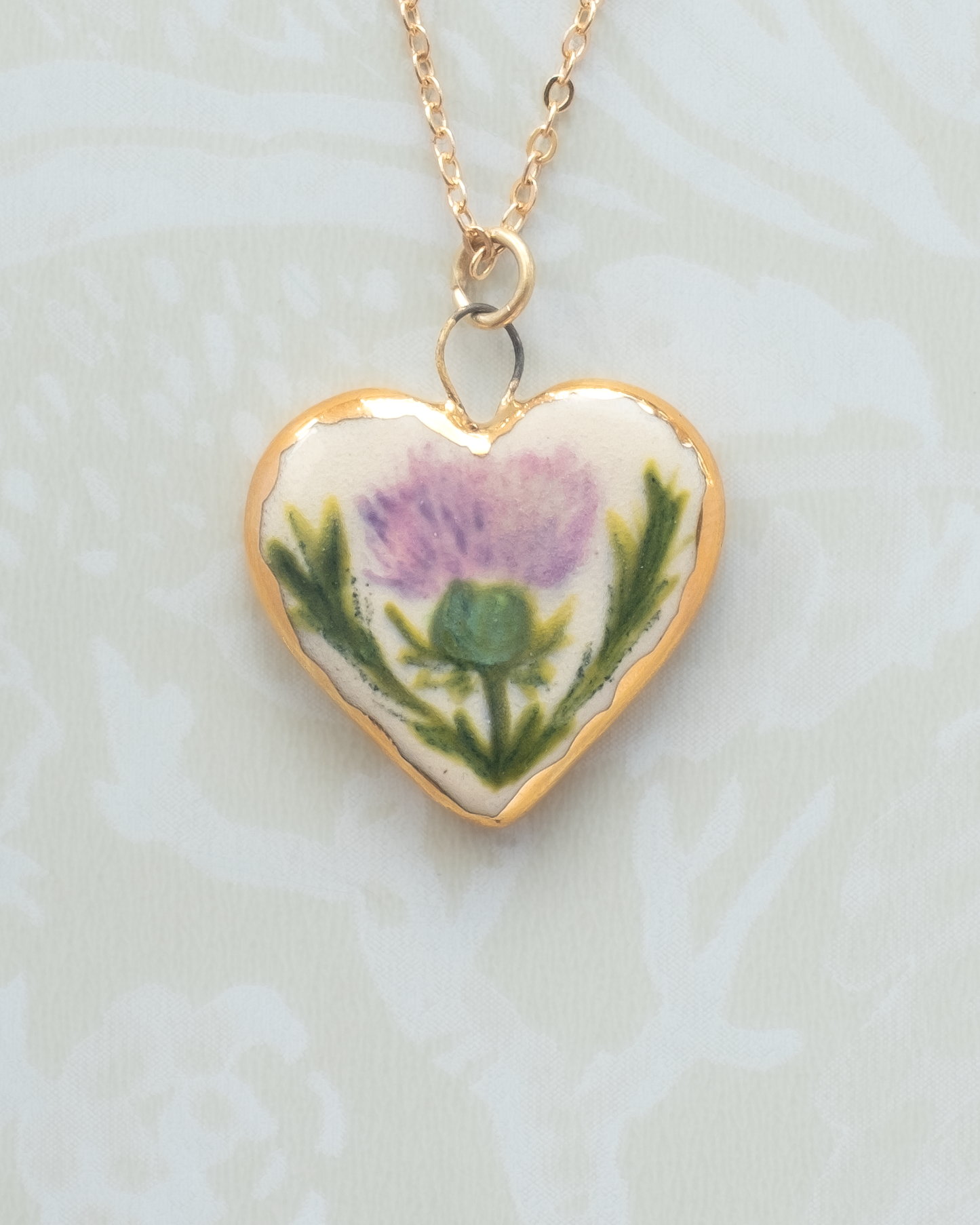 Thistle Heart Charm