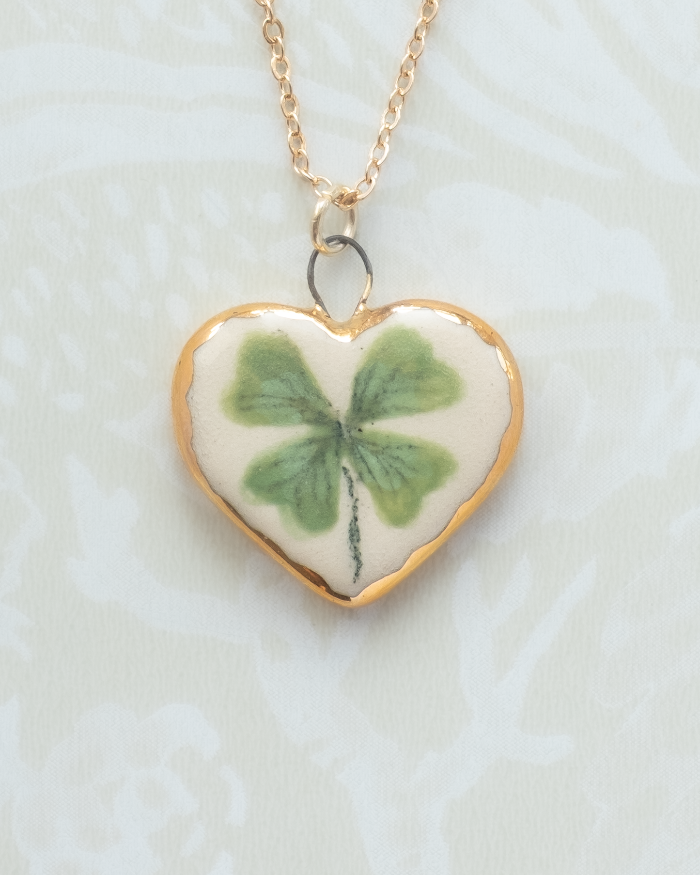 Clover Heart Charm