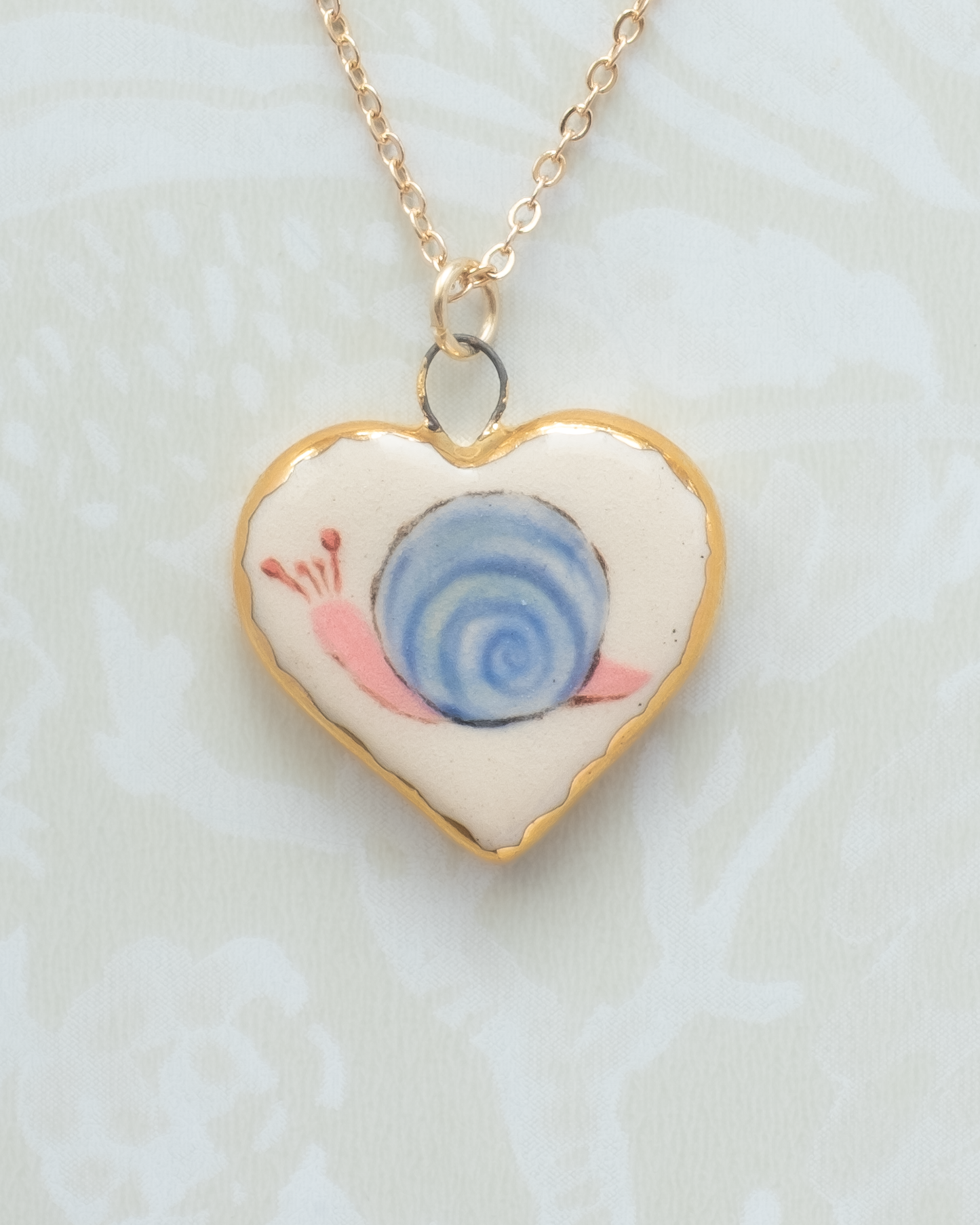 Snail Heart Charm