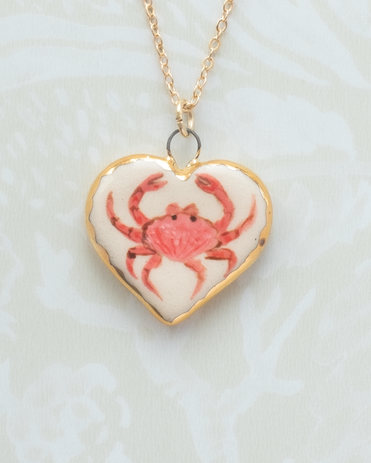Crab Heart Charm