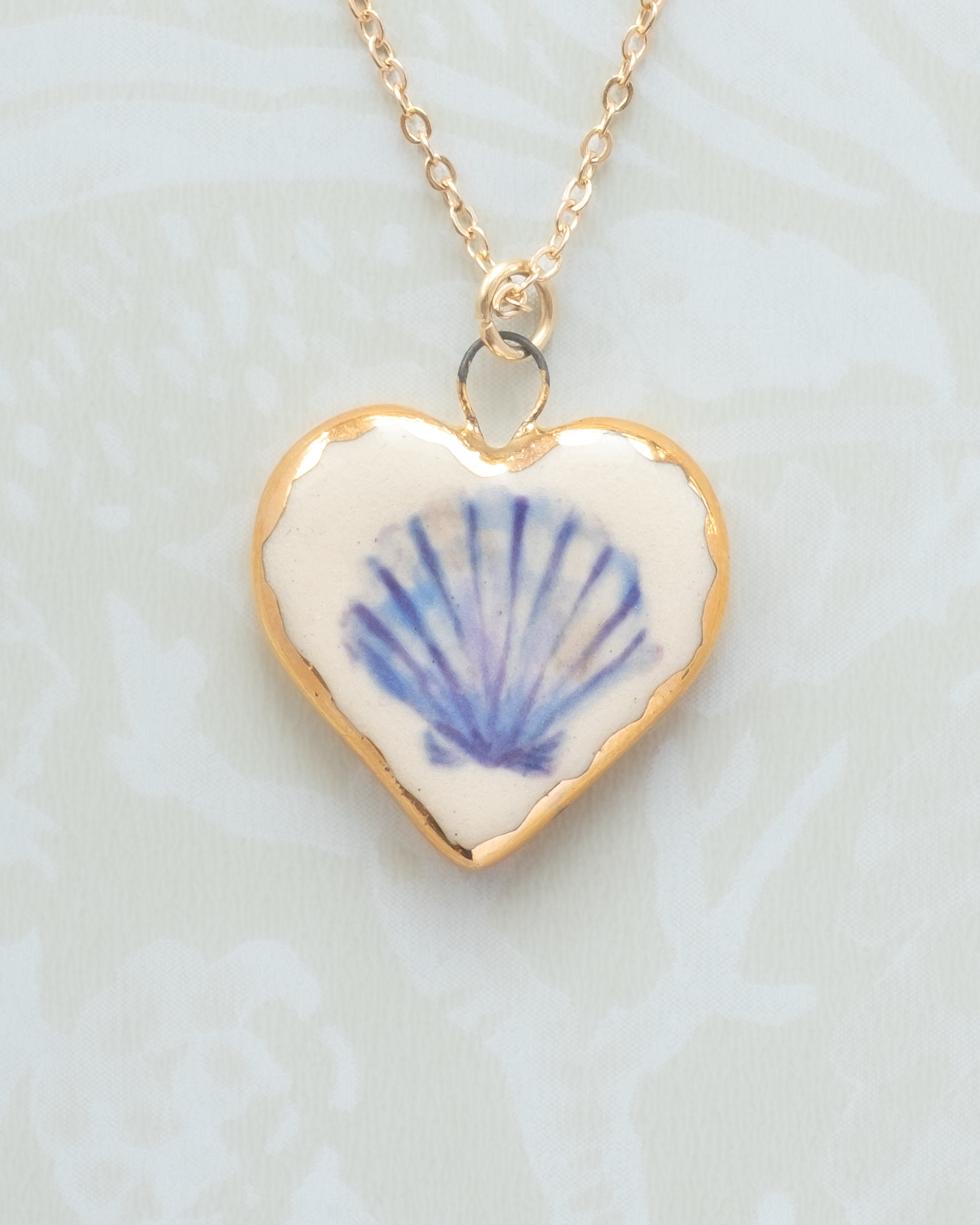 Shell Heart Charm