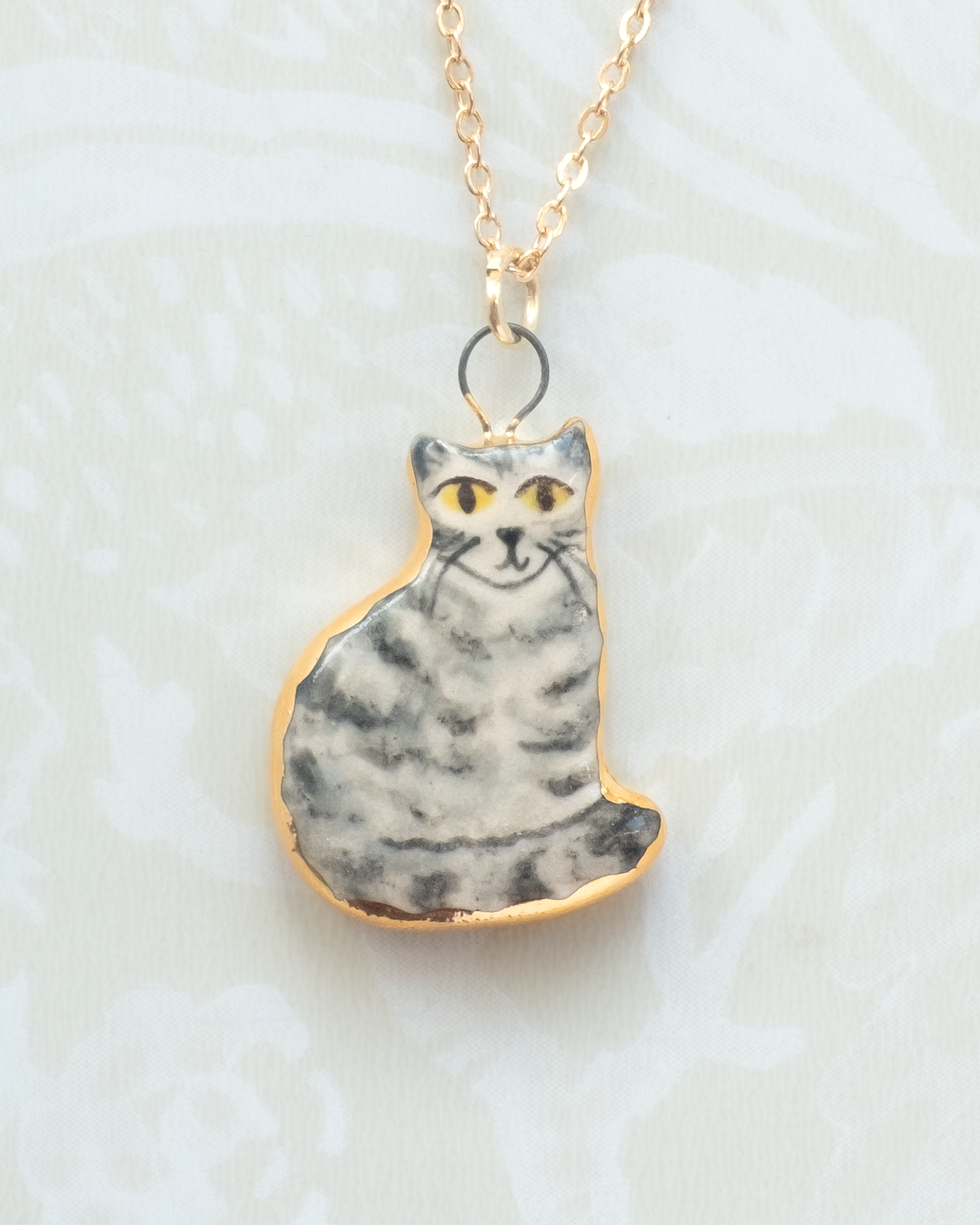 Grey Cat Charm