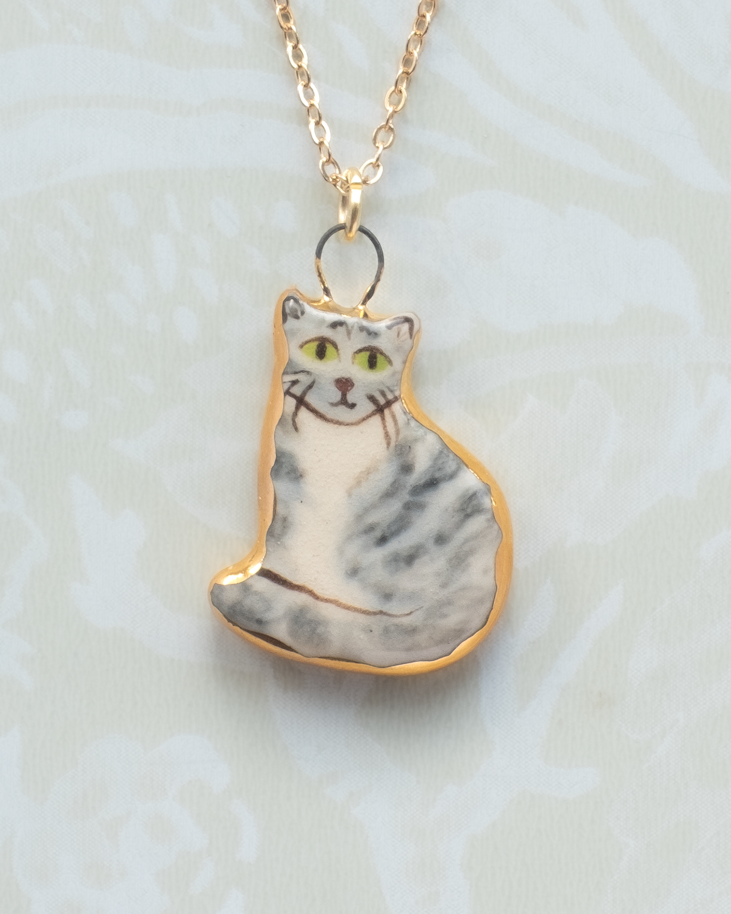 Grey Cat Charm