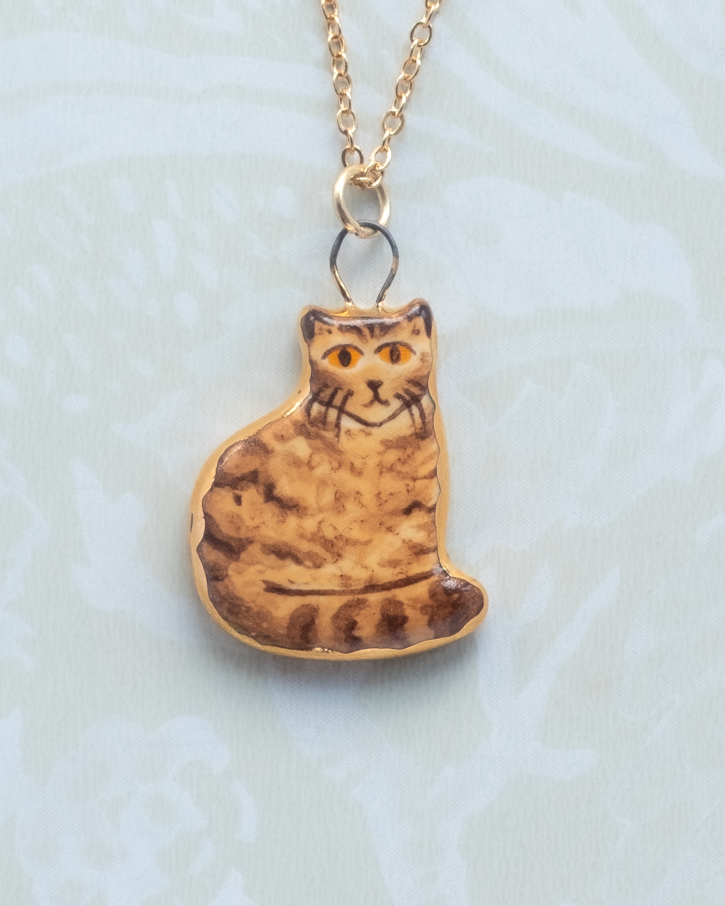 Brown Cat Charm