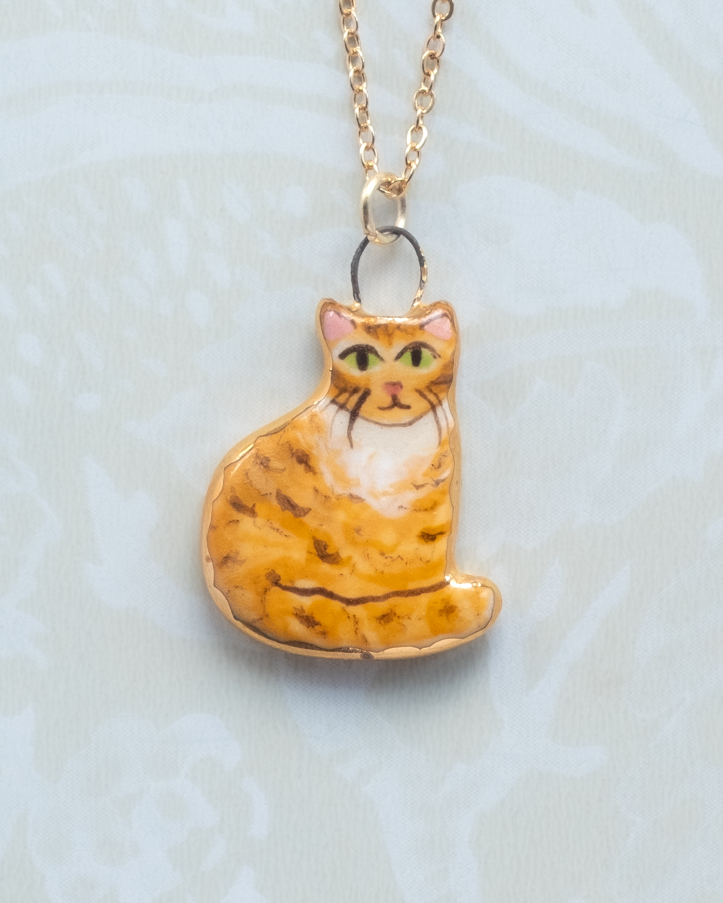 Orange Cat Charm