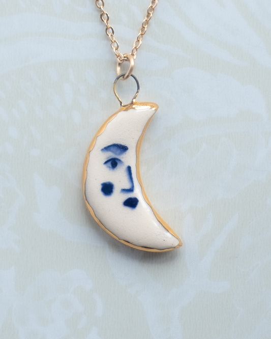 Delft Moon Charm