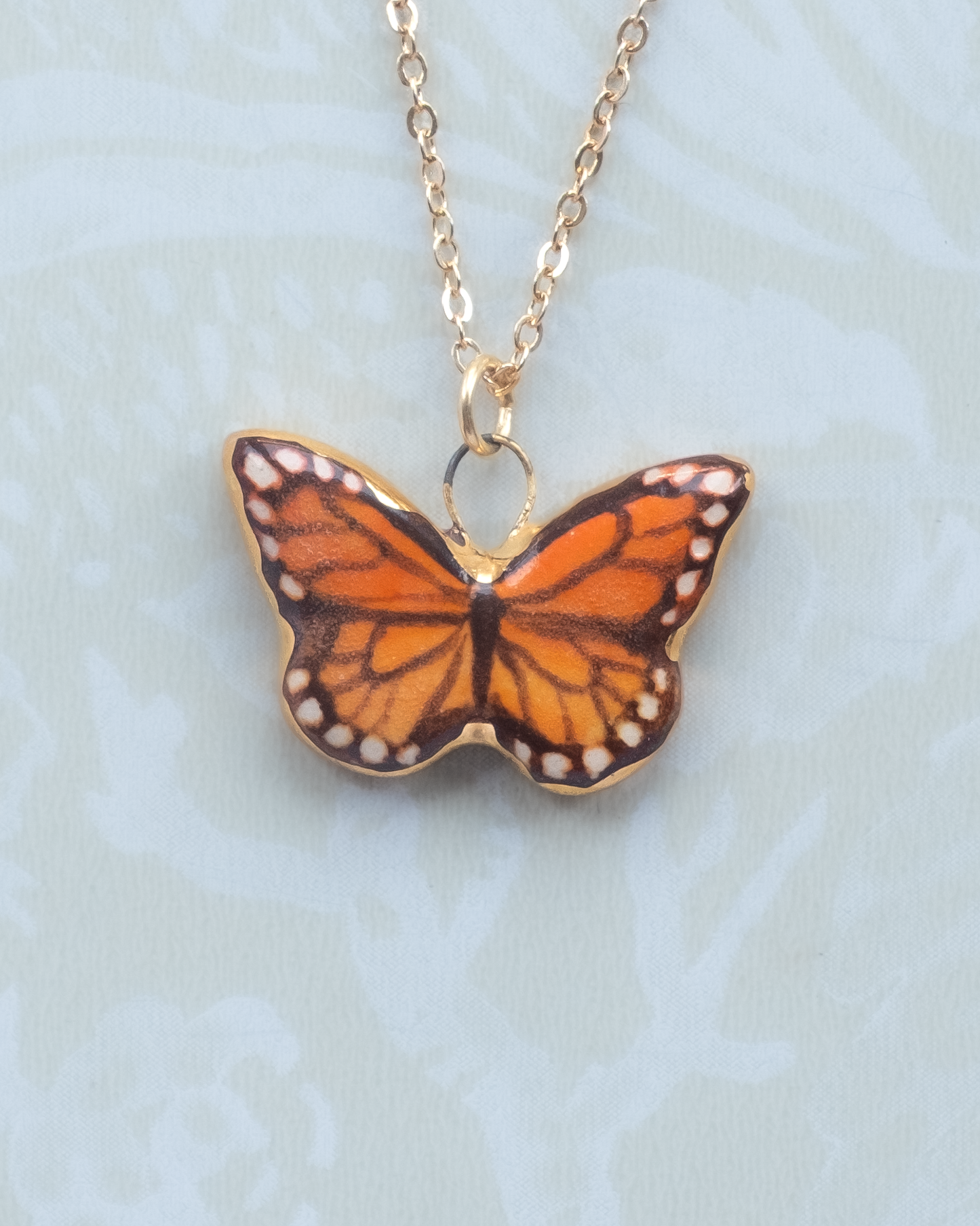 Orange Butterfly Charm