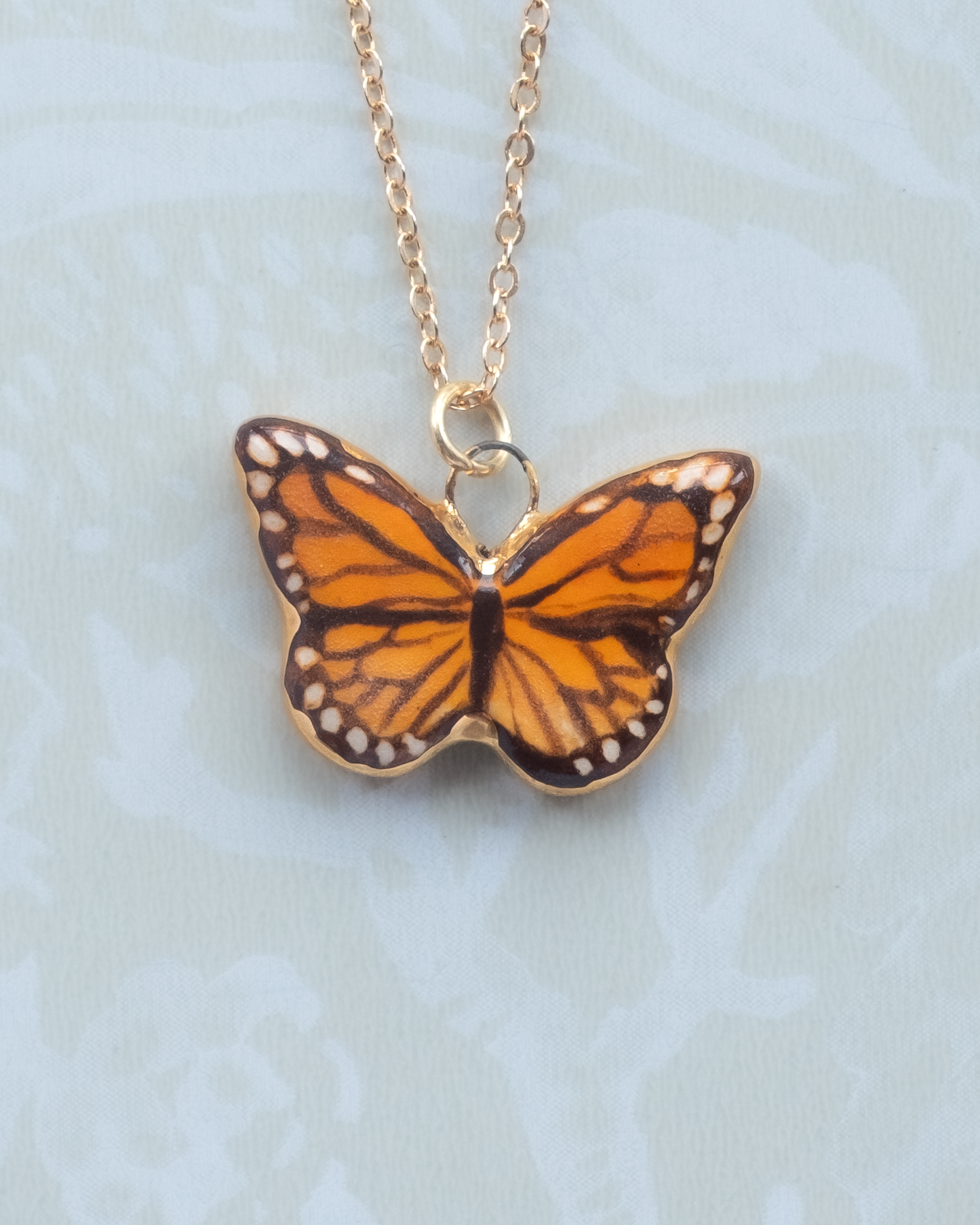 Orange Butterfly Charm