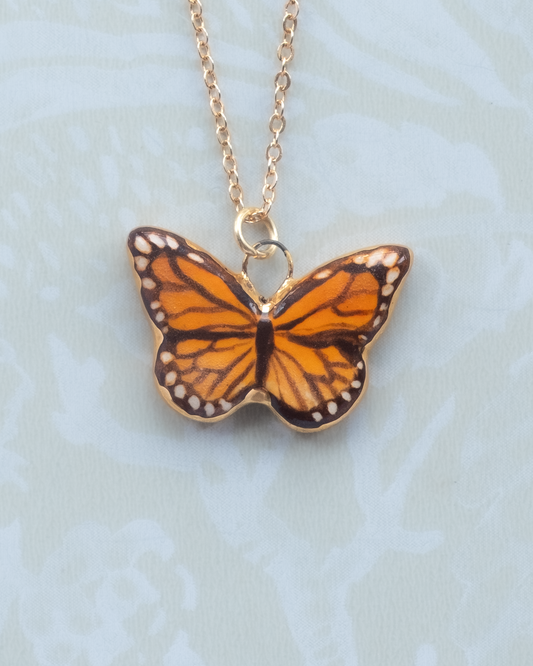 Orange Butterfly Charm